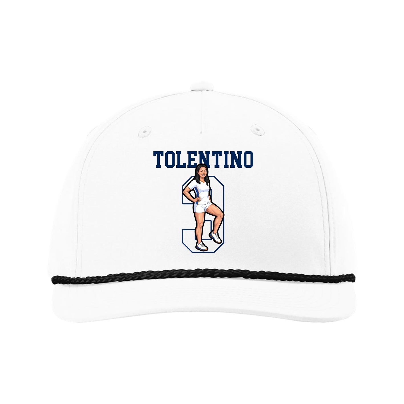 Five-Panel Classic Rope Cap — Shirsey in White