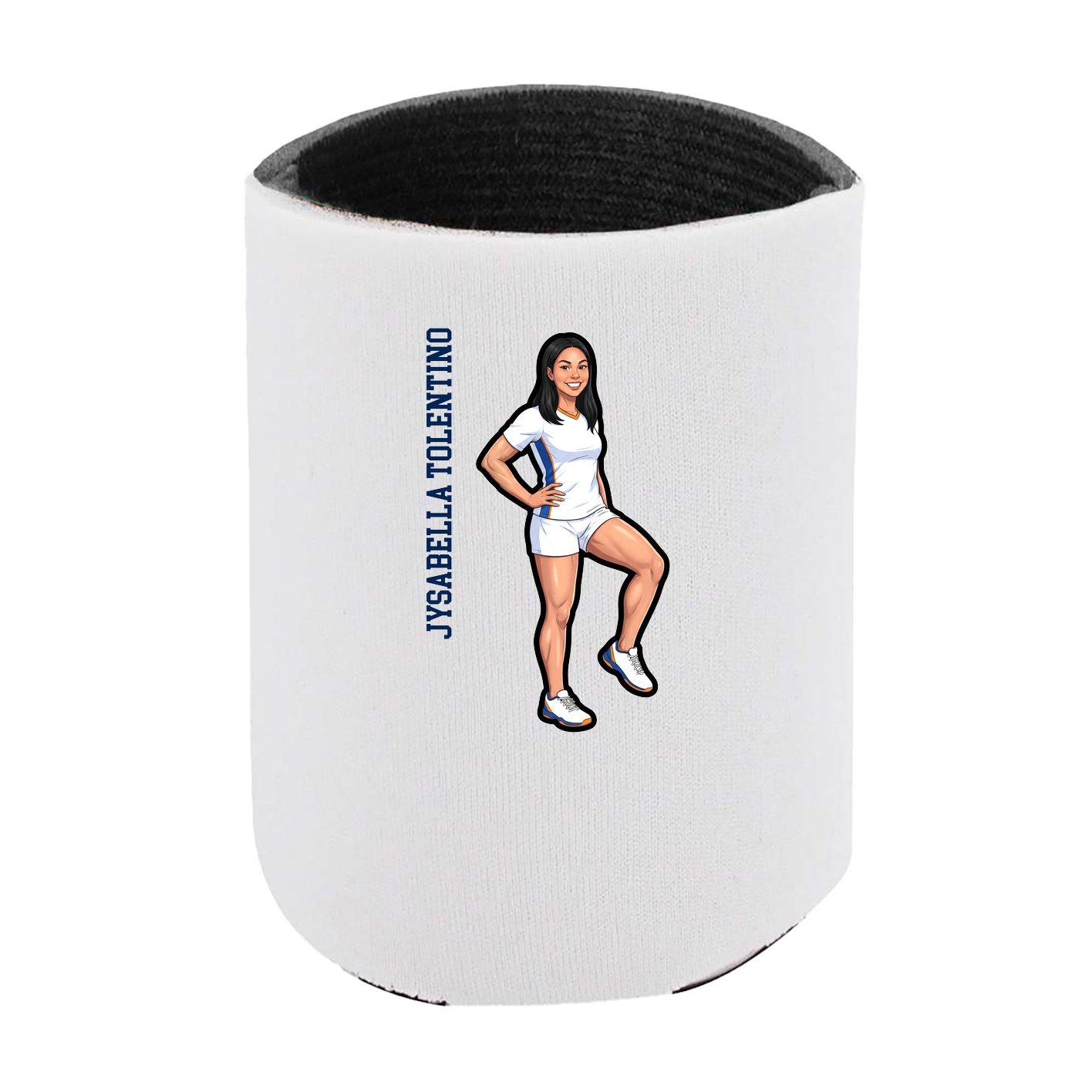 Can Holder — Name Vertical in White