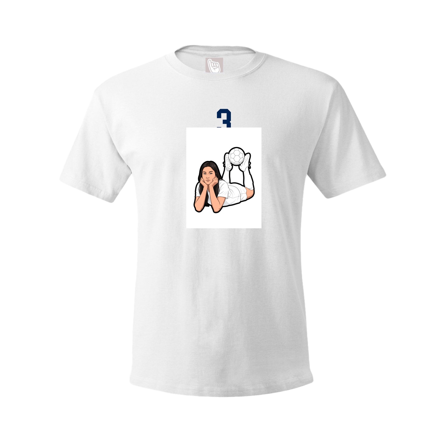 Tee — Number Top in White