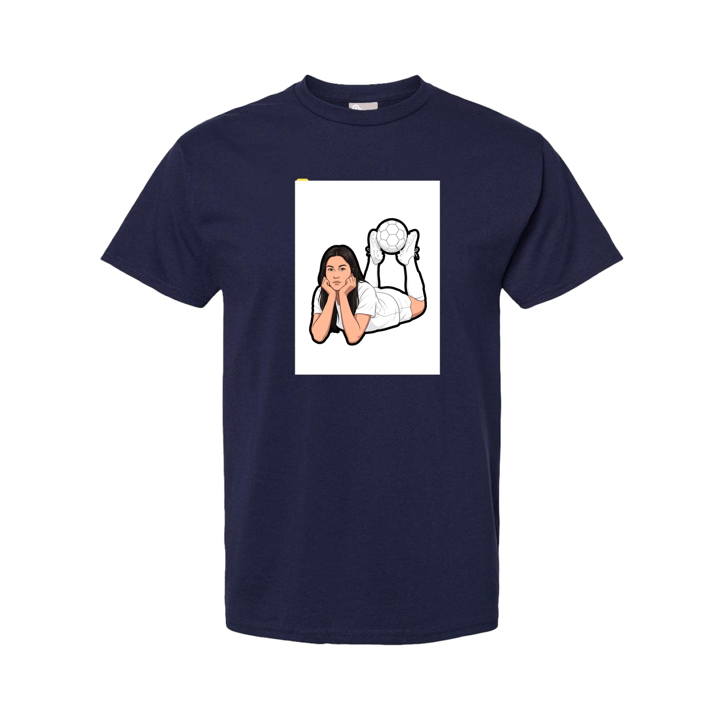 Youth Tee — Name Vertical in Navy