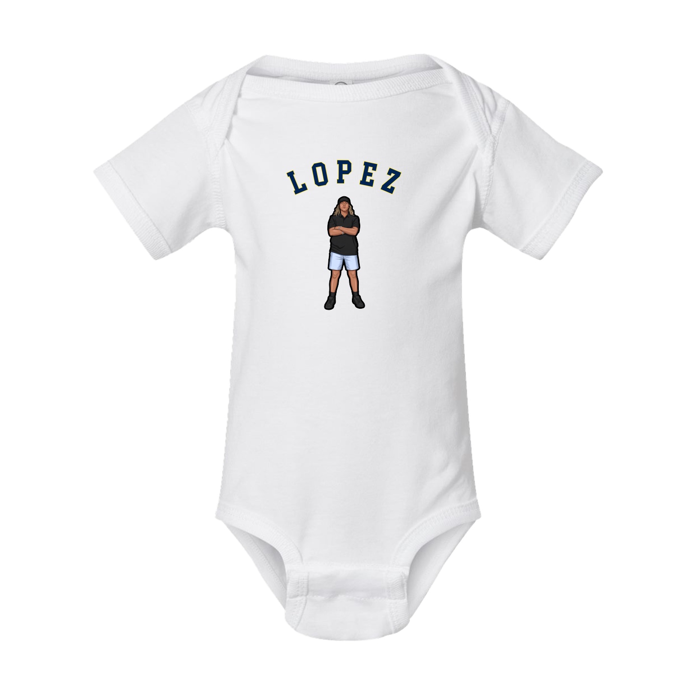 Baby Onesie — Shirsey Arch in White