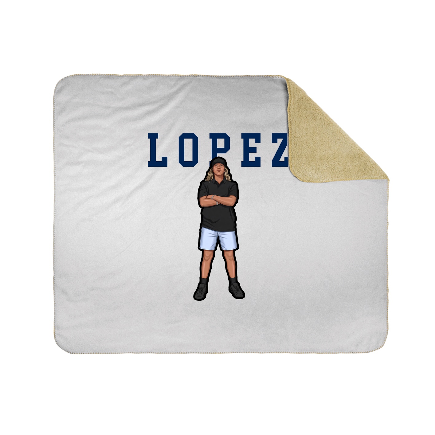 Throw Blanket — Shirsey in White