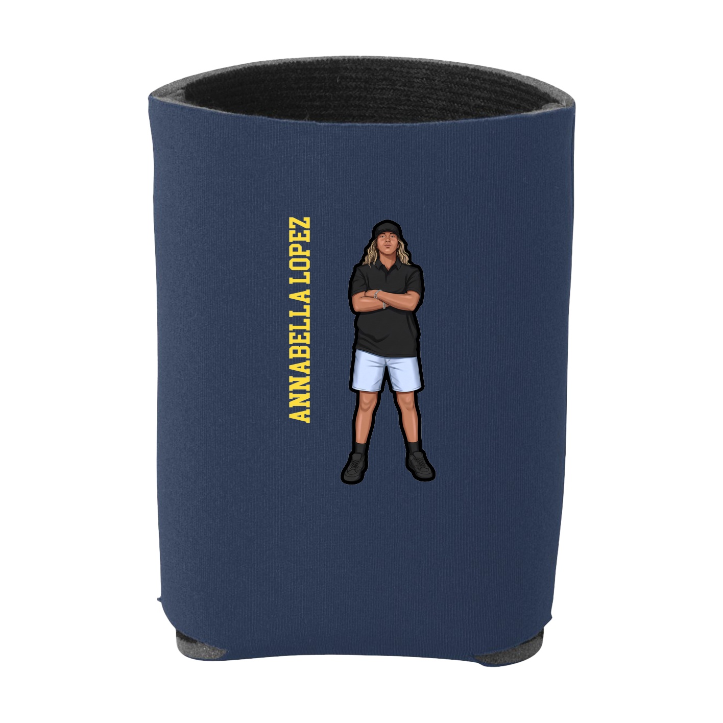 Can Holder — Name Vertical in Navy