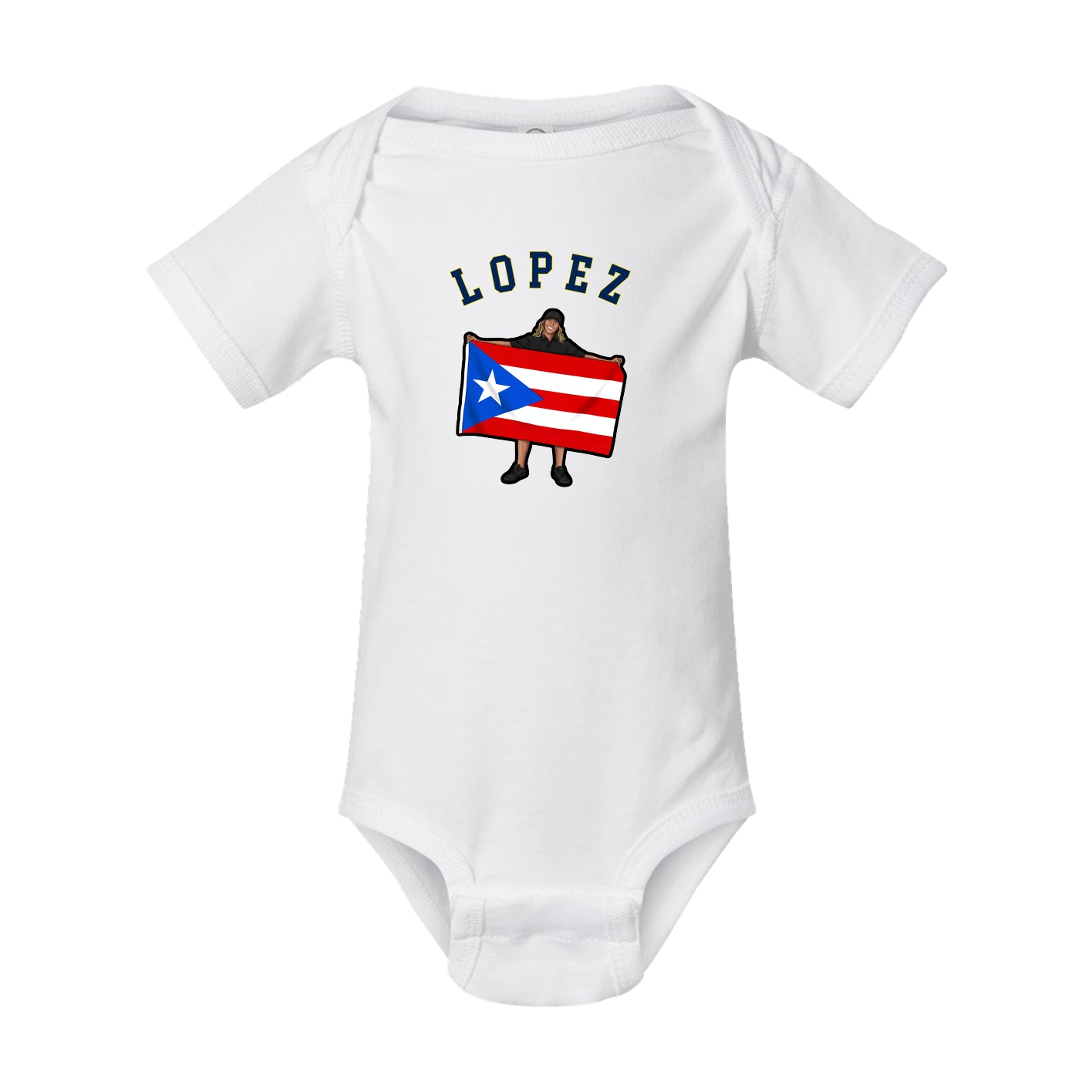 Baby Onesie — Shirsey Arch in White