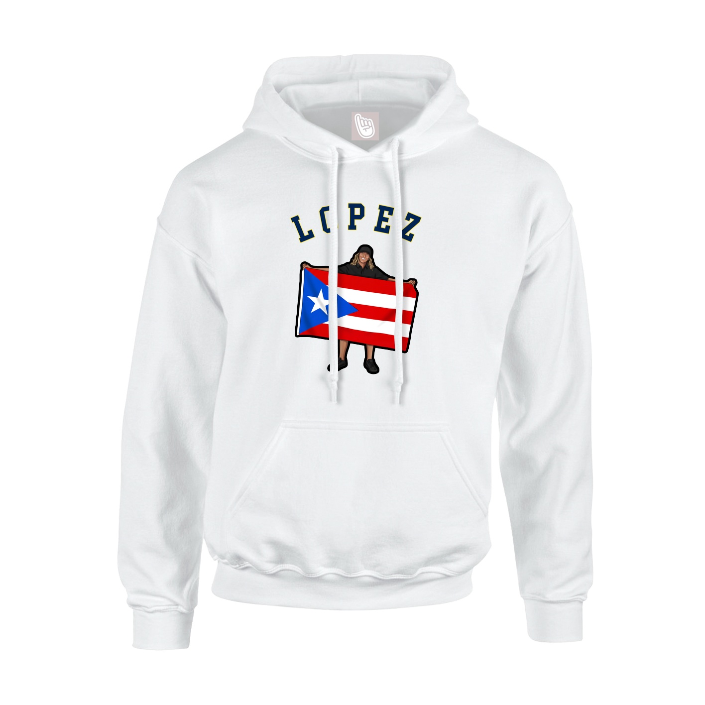 Youth Hoodie — Shirsey Arch in White