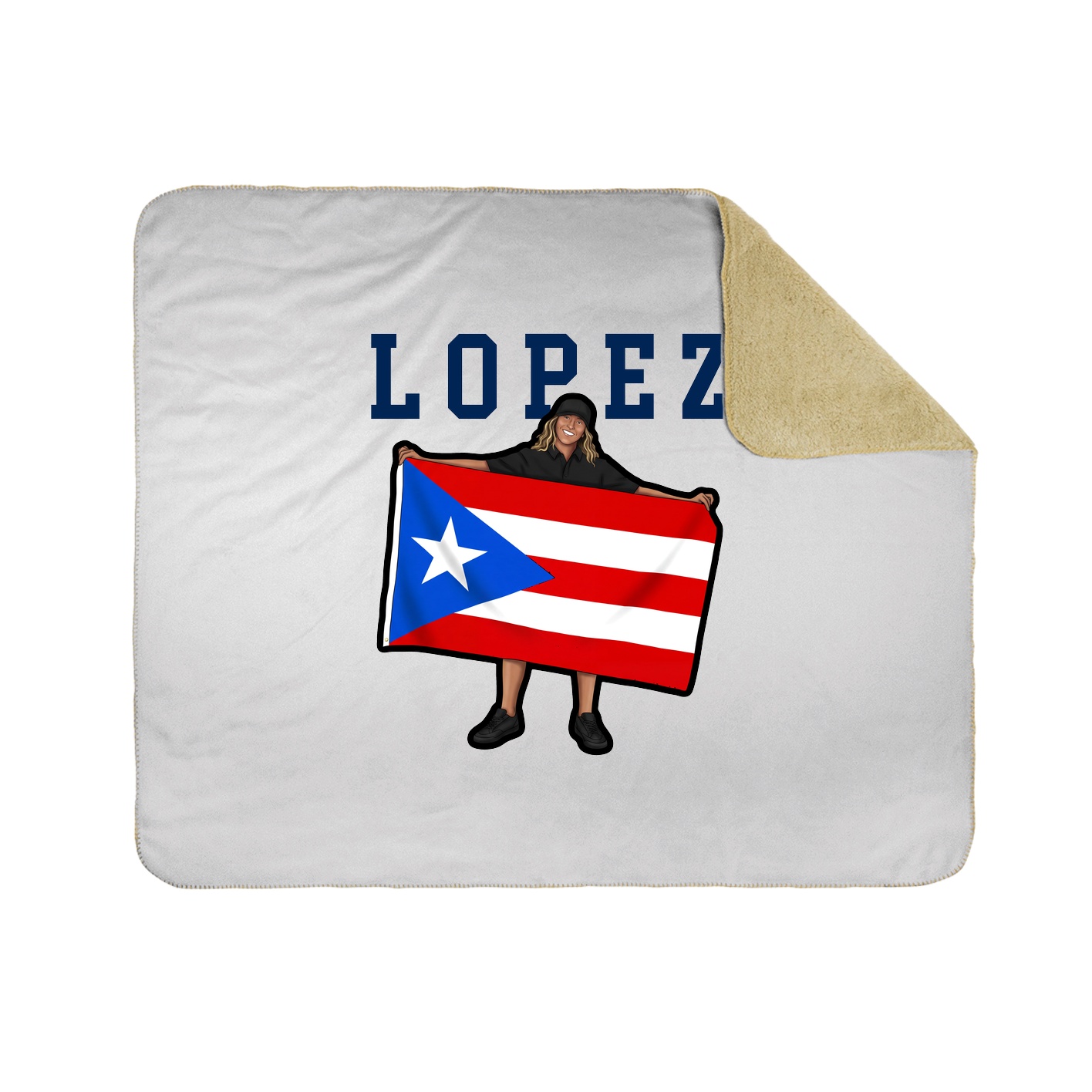Throw Blanket — Shirsey in White
