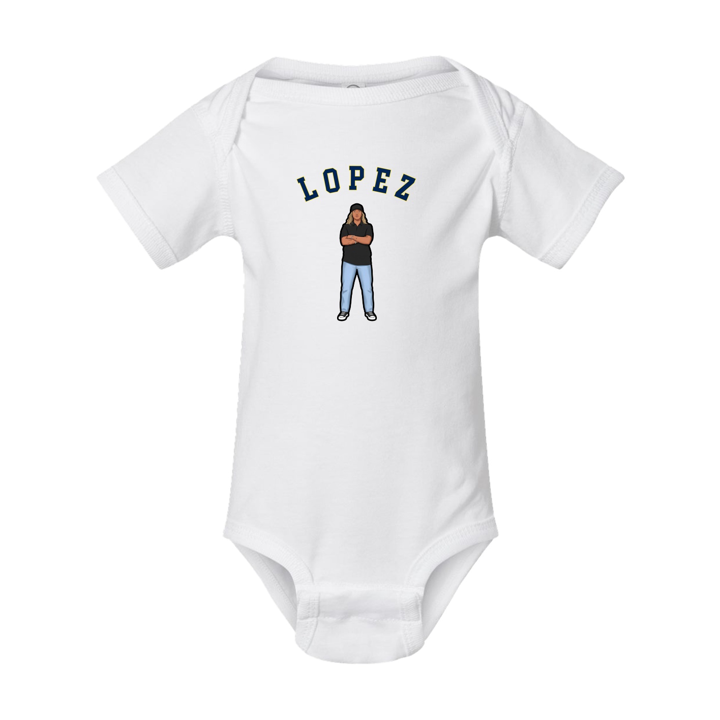 Baby Onesie — Shirsey Arch in White