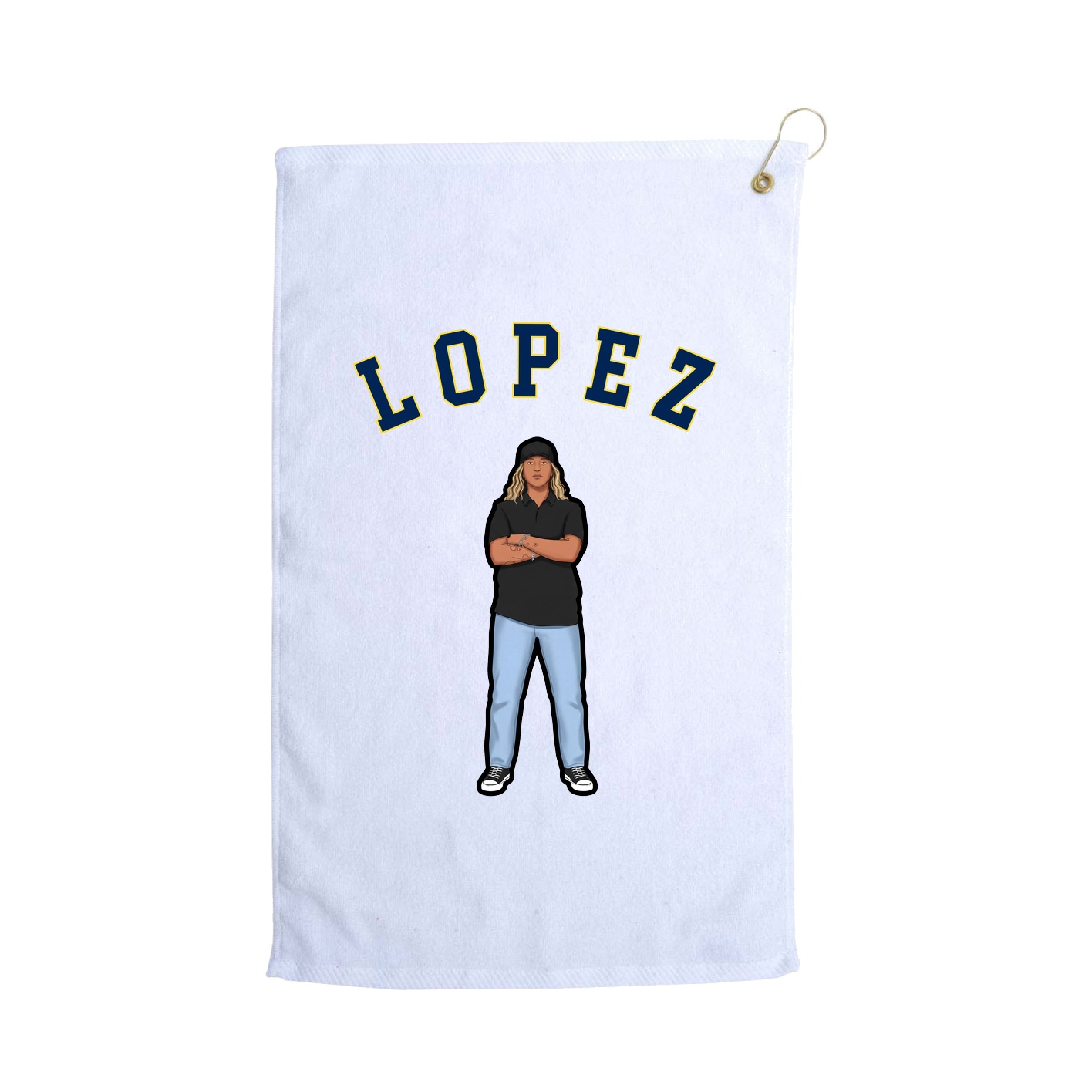 Golf Towel — Shirsey Arch in White