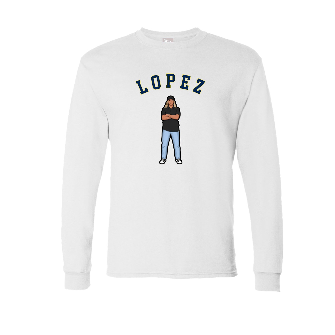 Long Sleeve Tee — Shirsey Arch in White