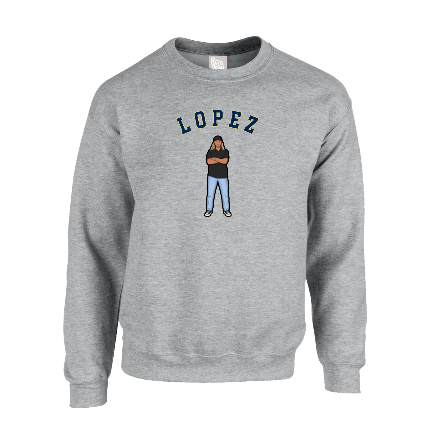 Fleece Crew — Shirsey Arch in Grey