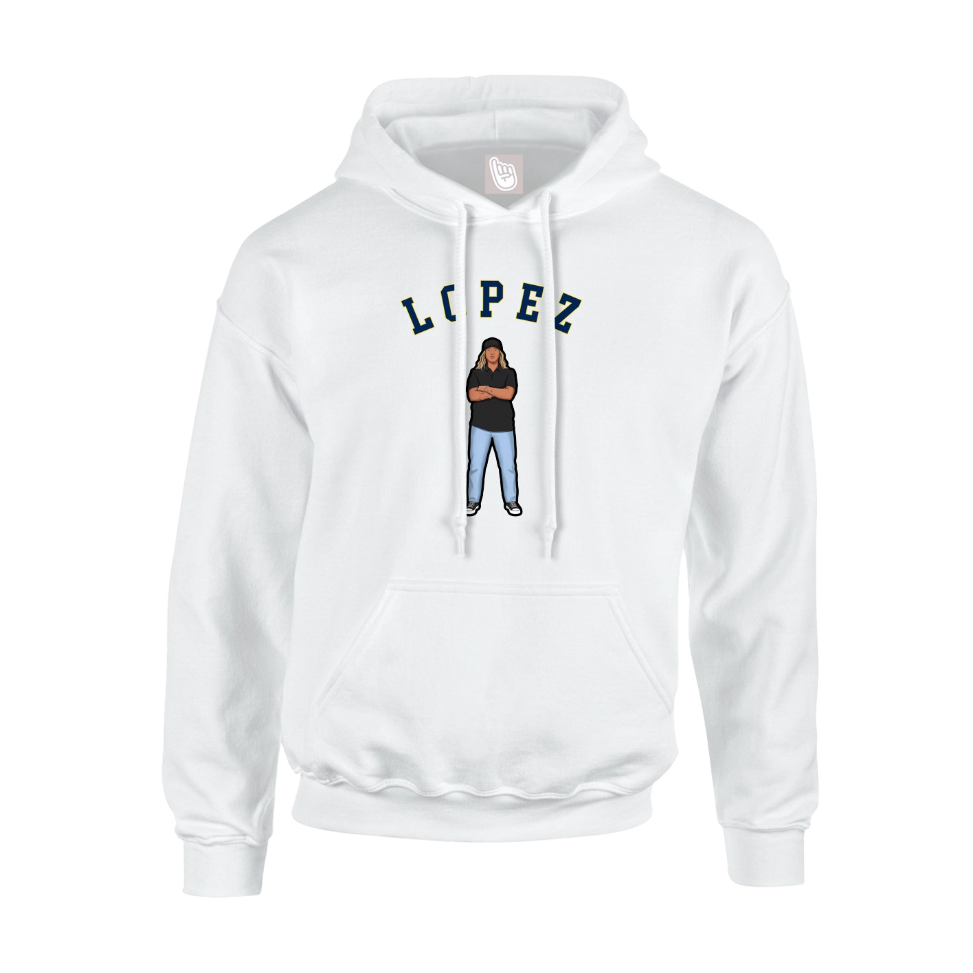 Youth Hoodie — Shirsey Arch in White