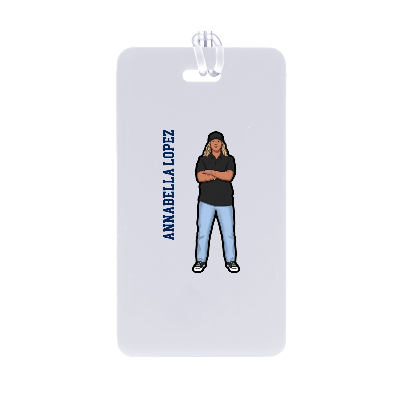 Bag Tag — Name Vertical in Classic