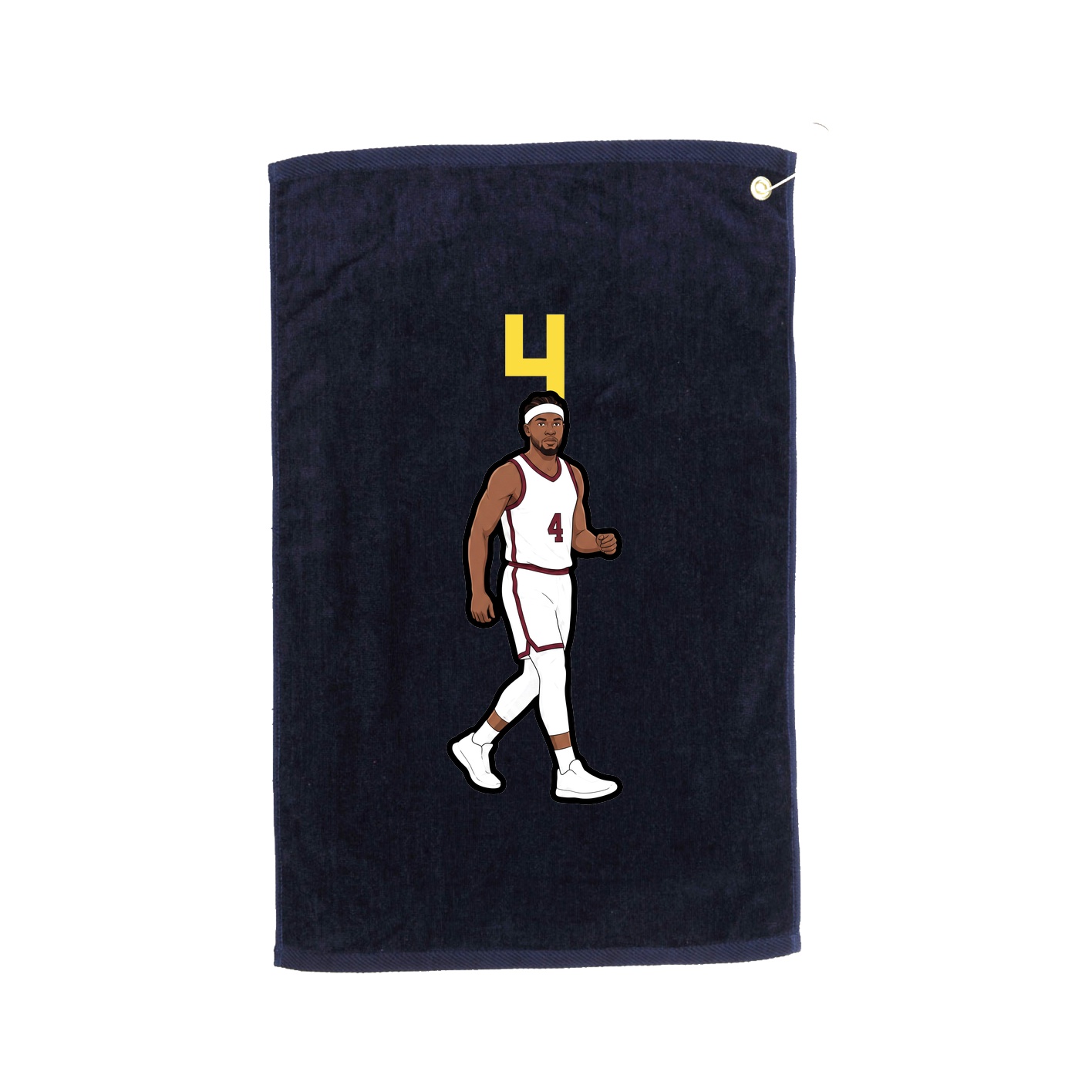 Golf Towel — Number Top in Navy
