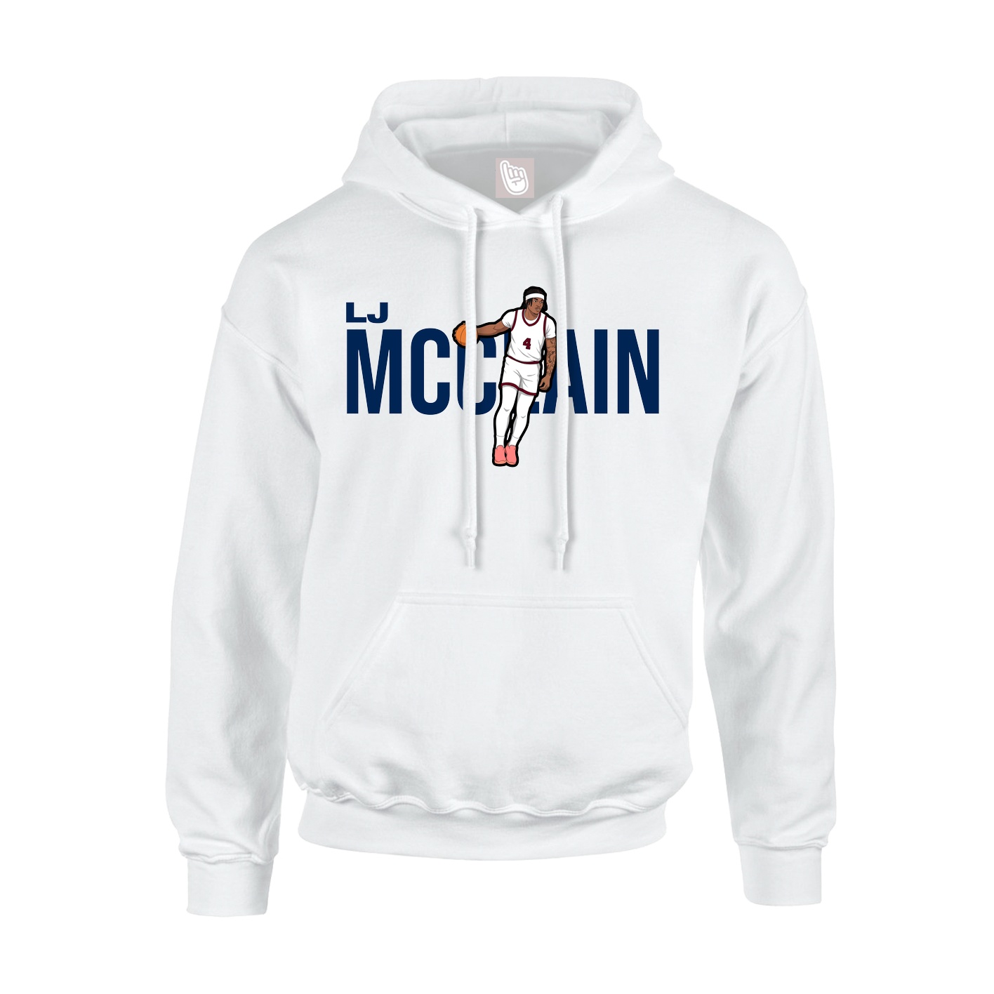 Hoodie — Player Name in White