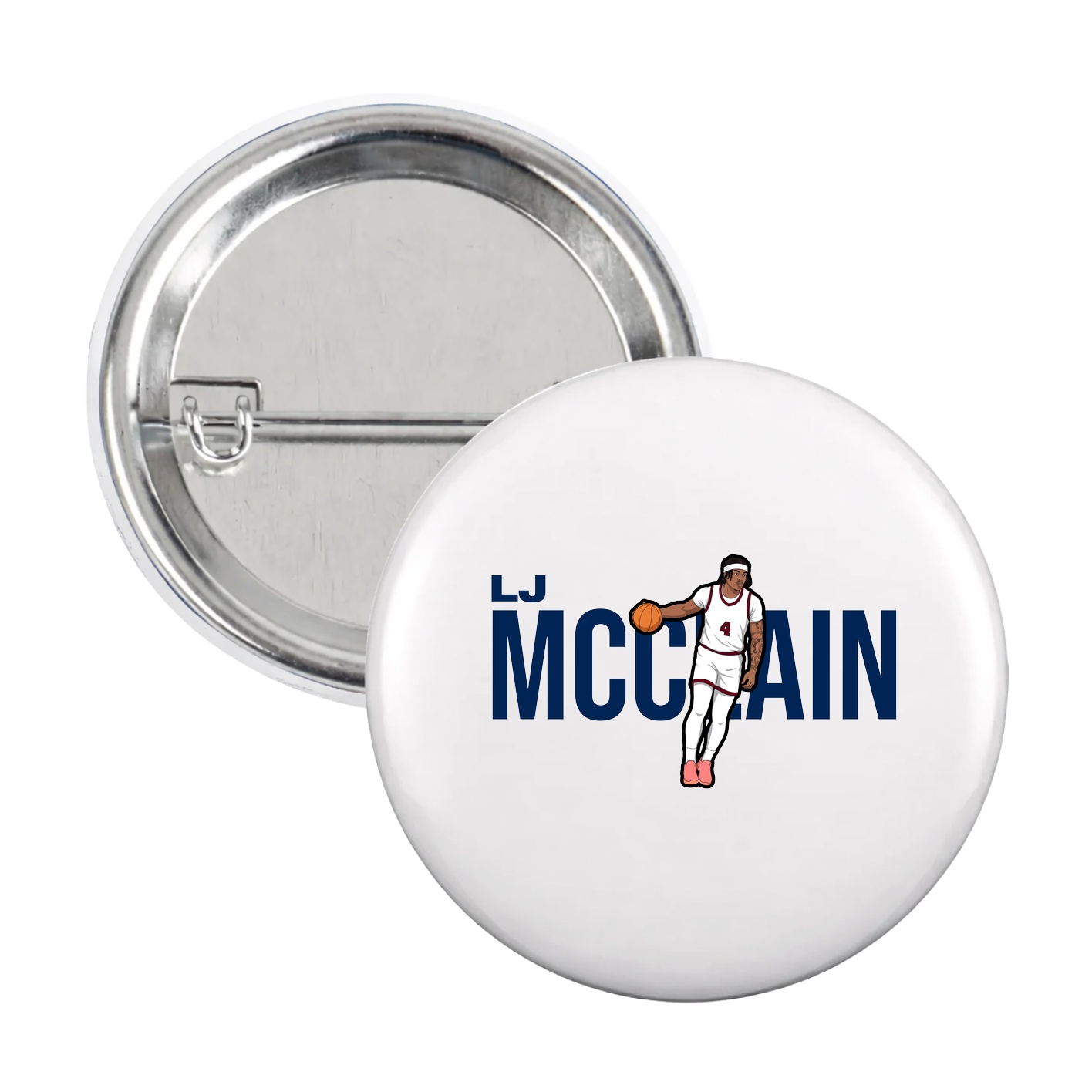 Game Day Button — Player Name in White