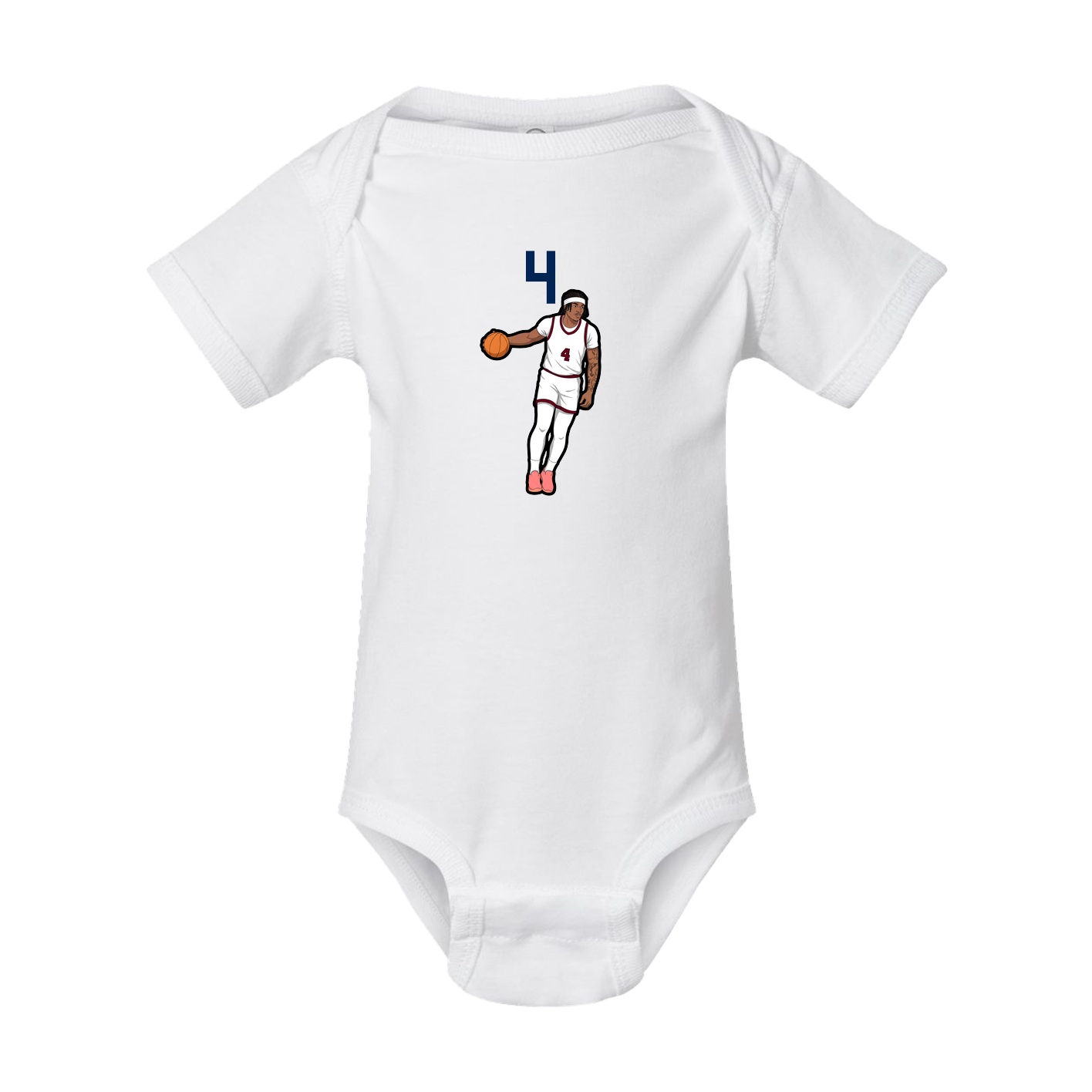 Baby Onesie — Number Top in White