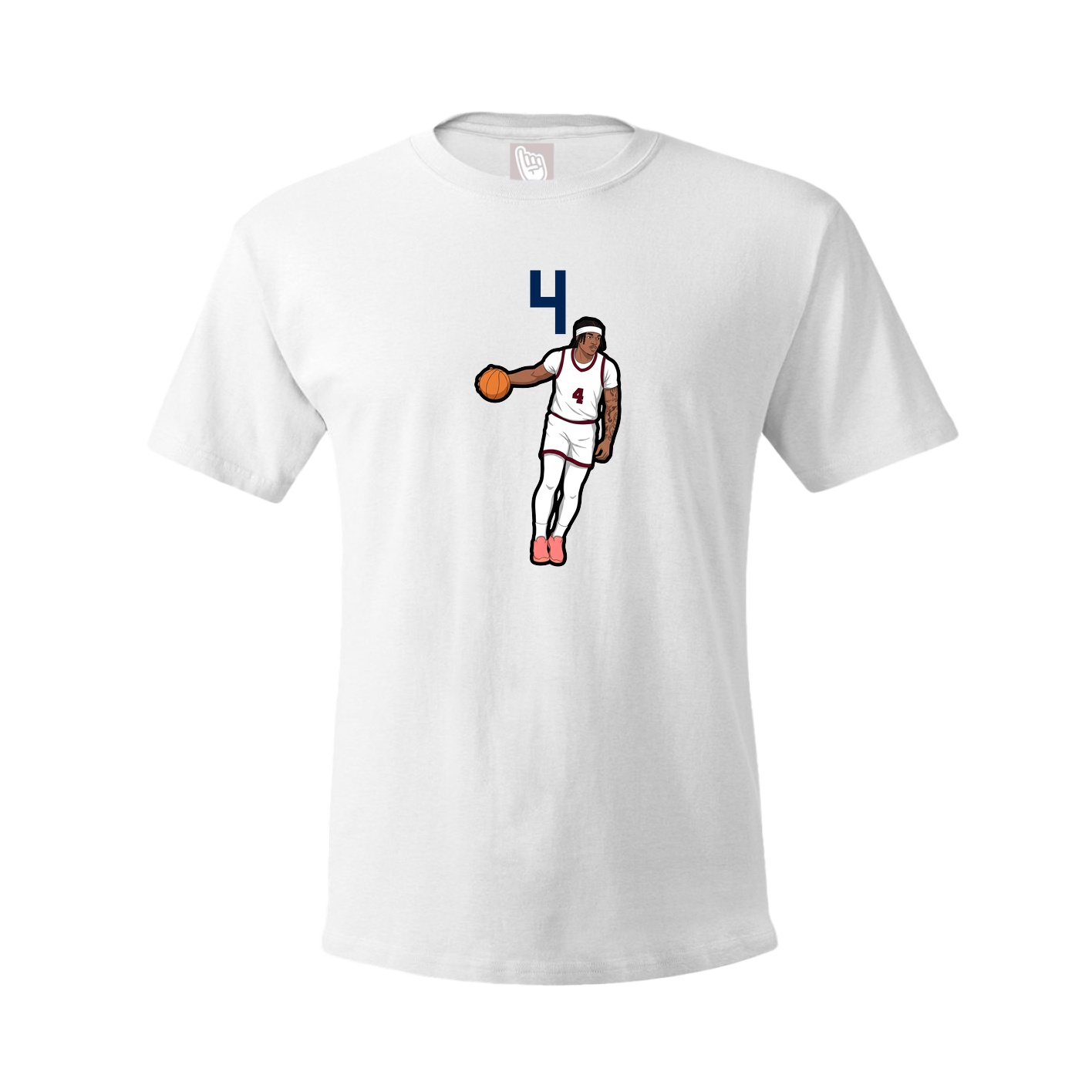 Tee — Number Top in White