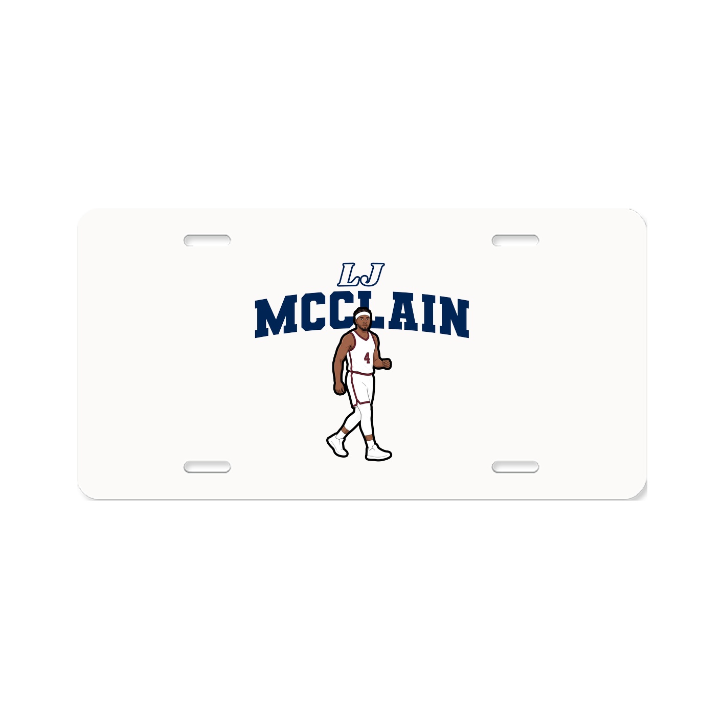 License Plate — Name Arch in Classic