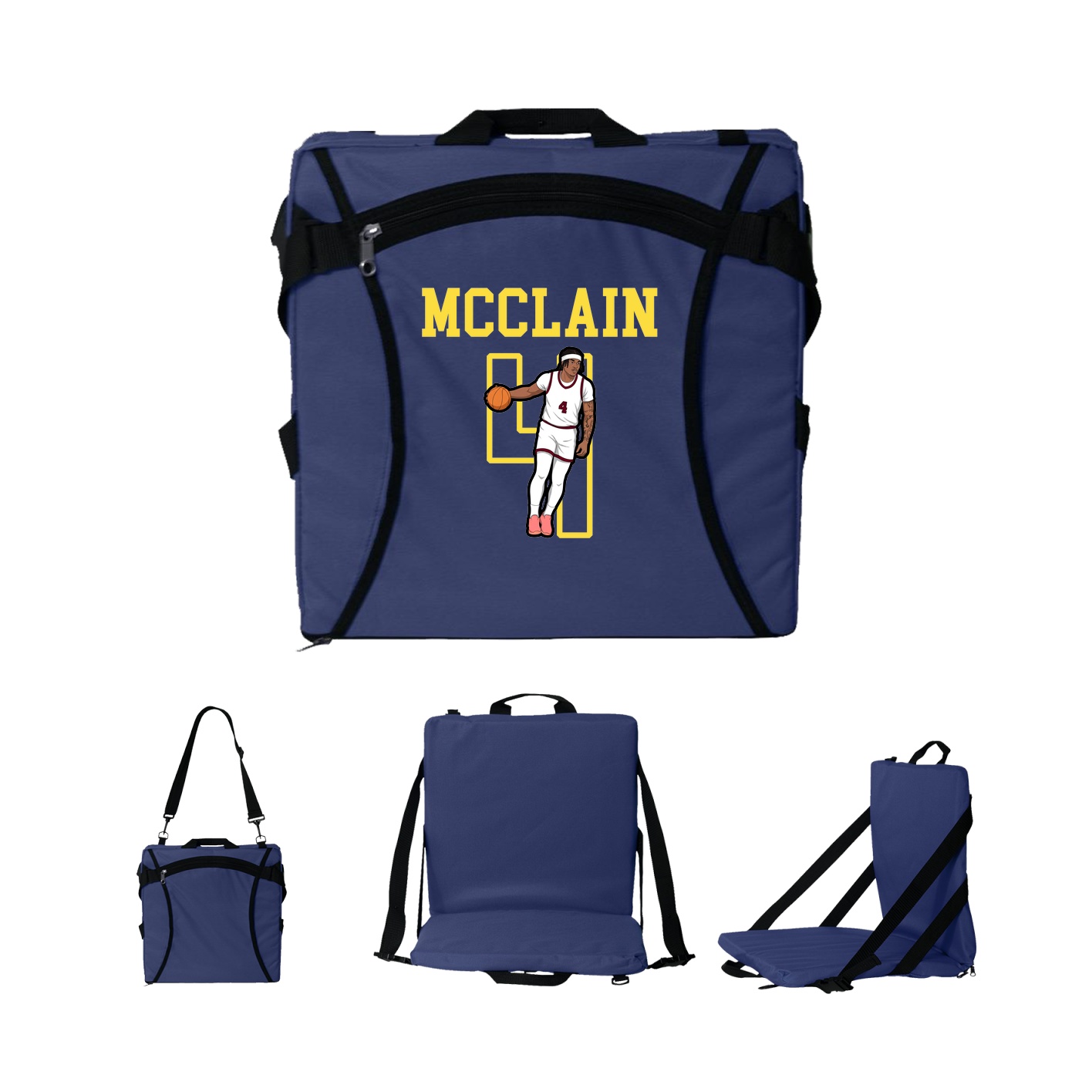 Folding Stadium Seat — Shirsey in Navy