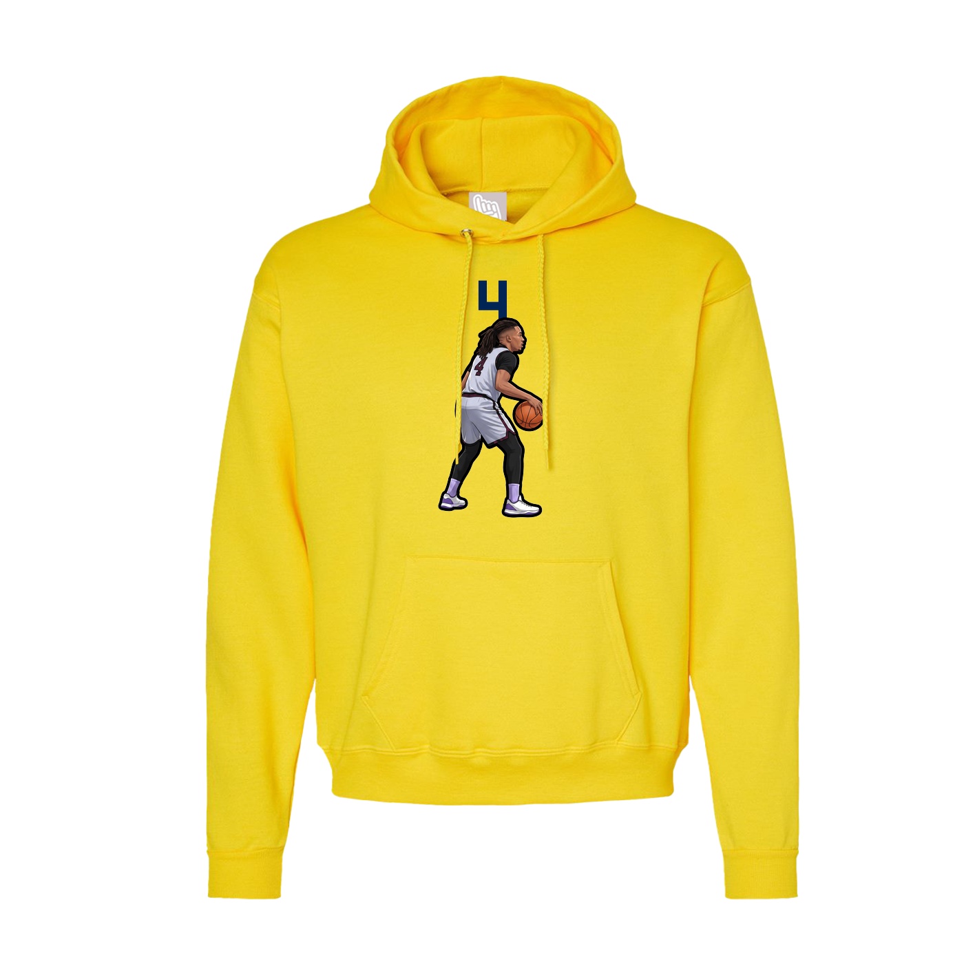 Hoodie — Number Top in Yellow