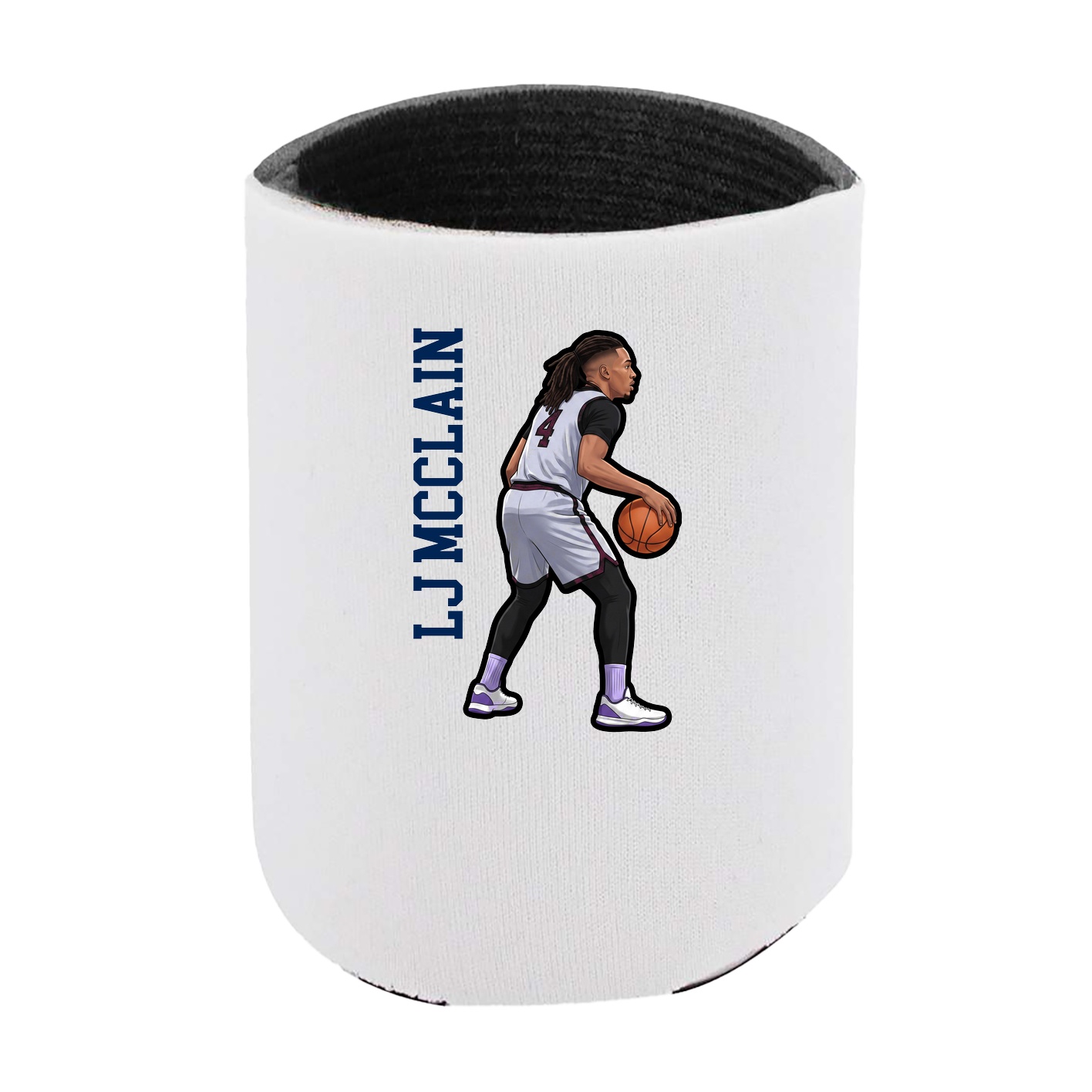 Can Holder — Name Vertical in White