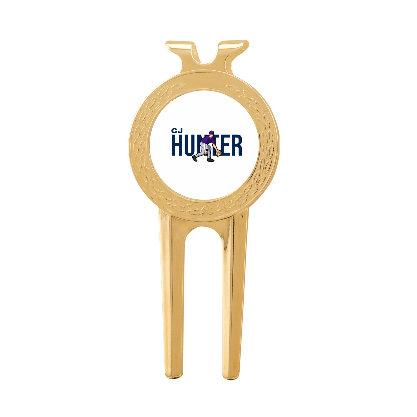 Divot Tool with Ball Marker — Player Name in Classic