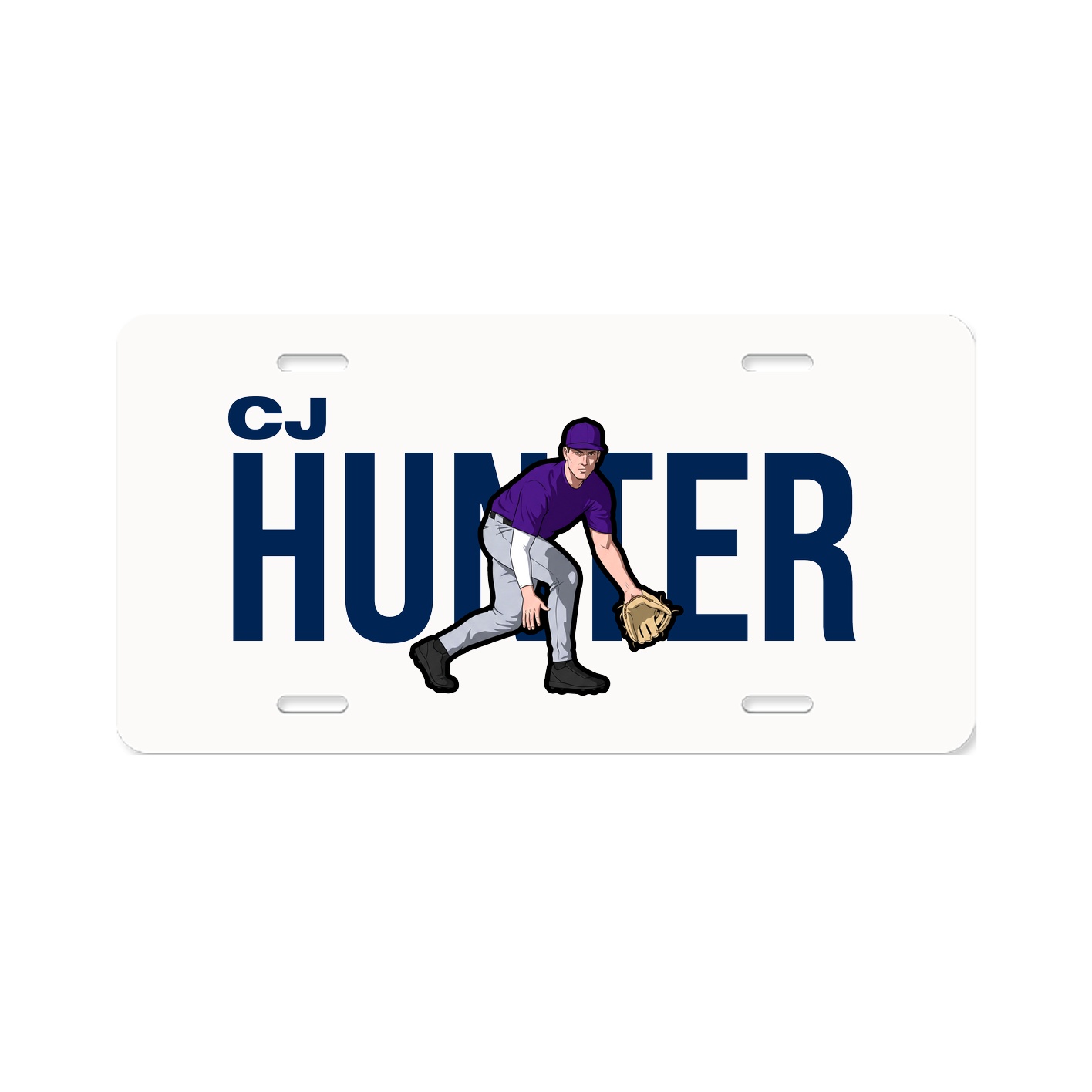 License Plate — Player Name in Classic