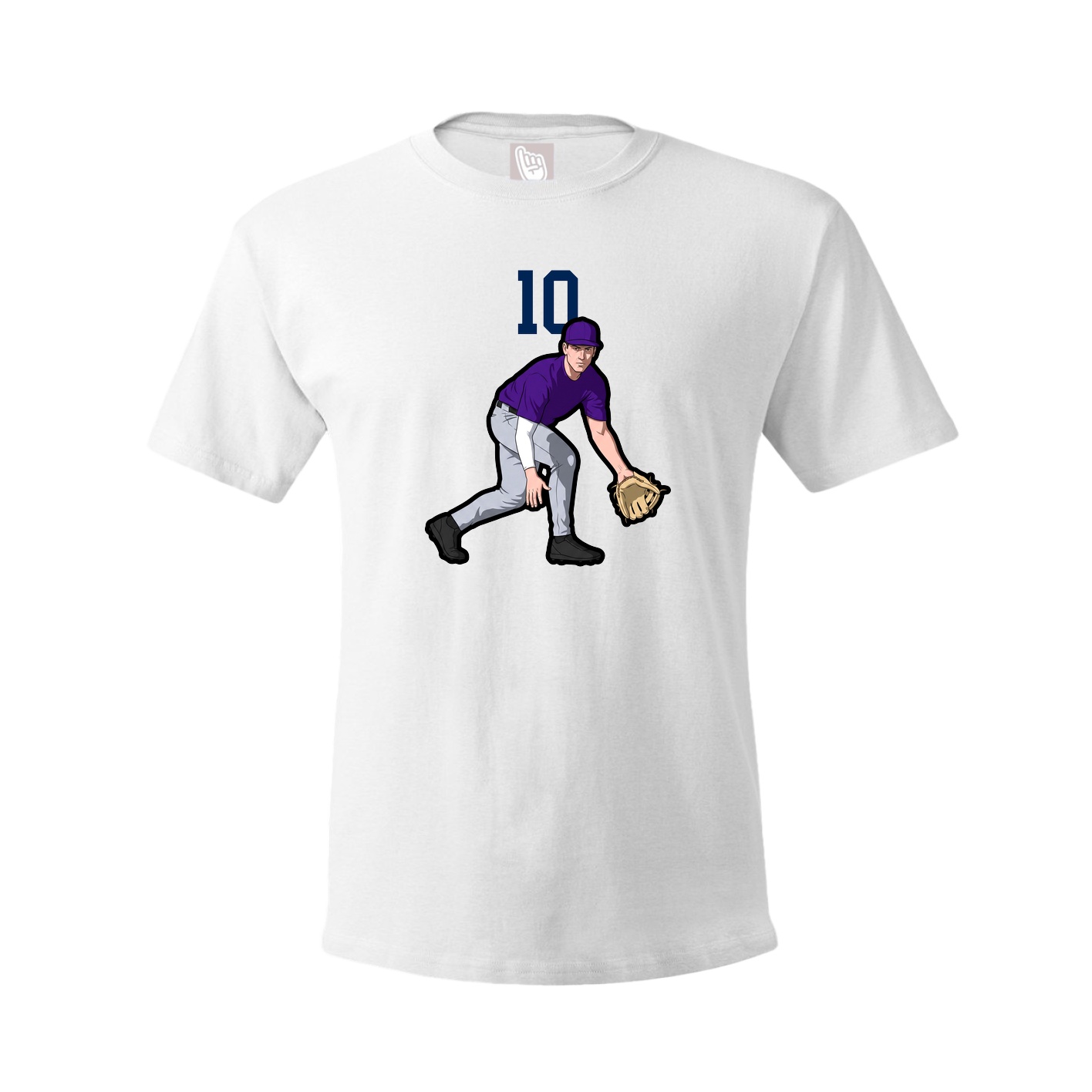 Tee — Number Top in White