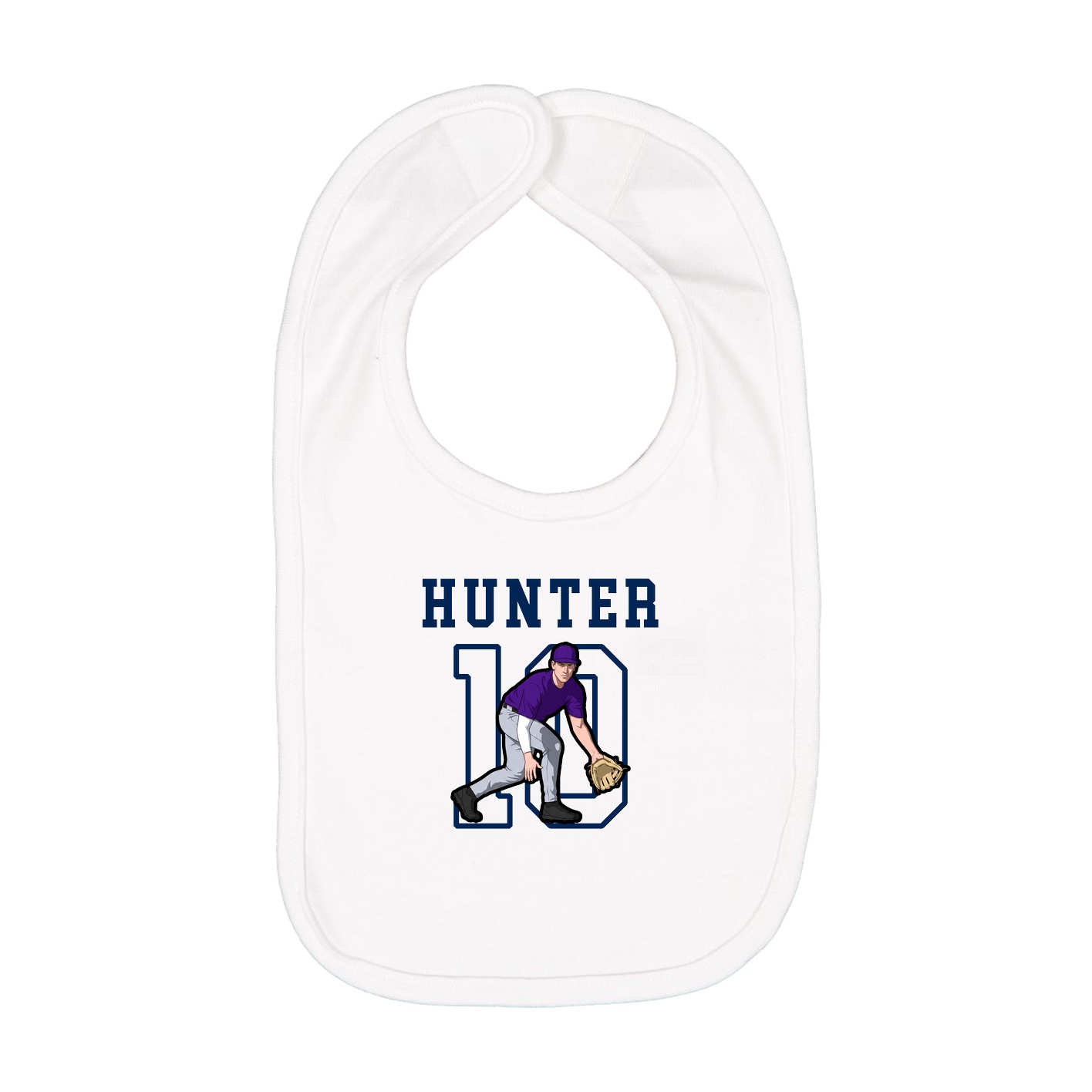Infant Bib — Shirsey in White