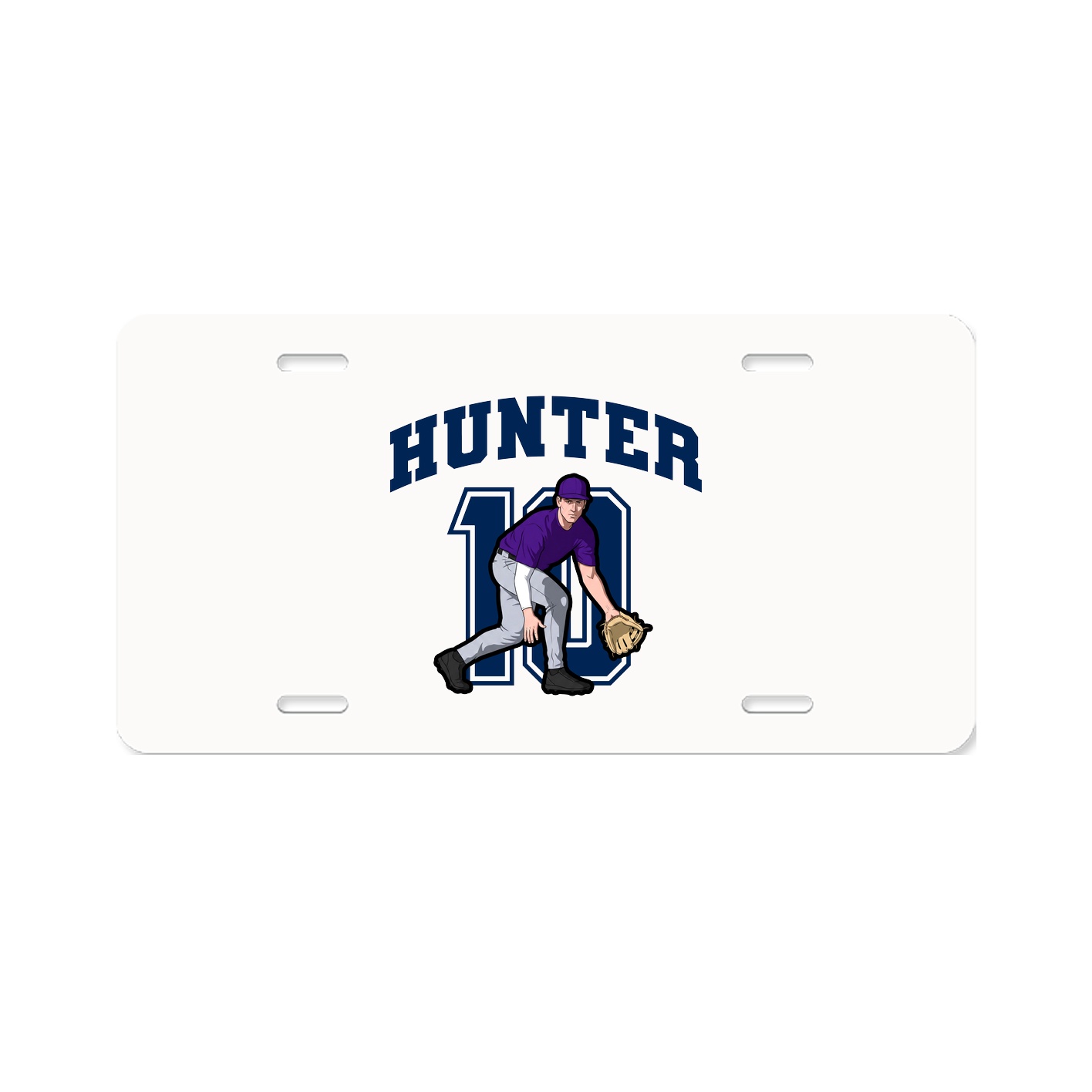 License Plate — Number in Classic