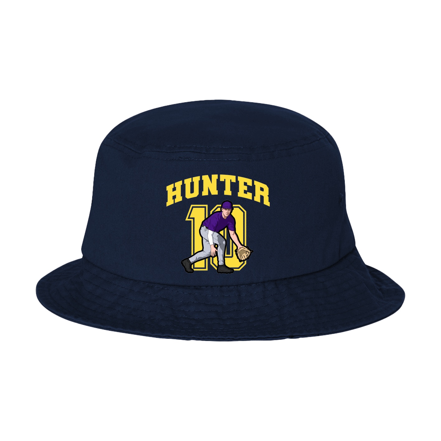 Bucket Cap — Number in Navy