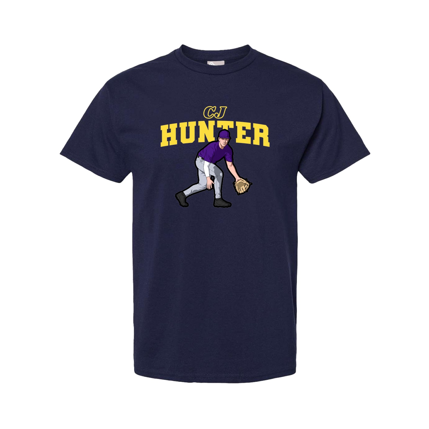 Youth Tee — Name Arch in Navy