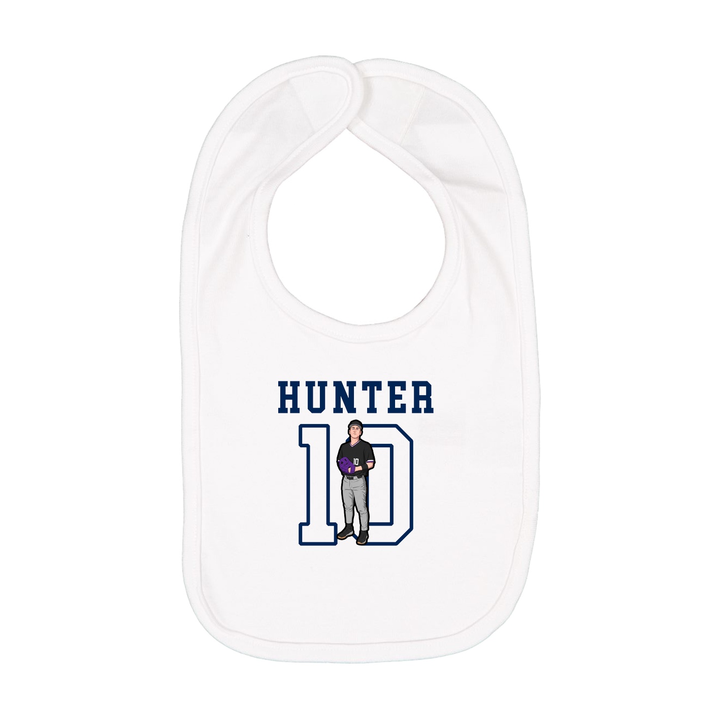 Infant Bib — Shirsey in White