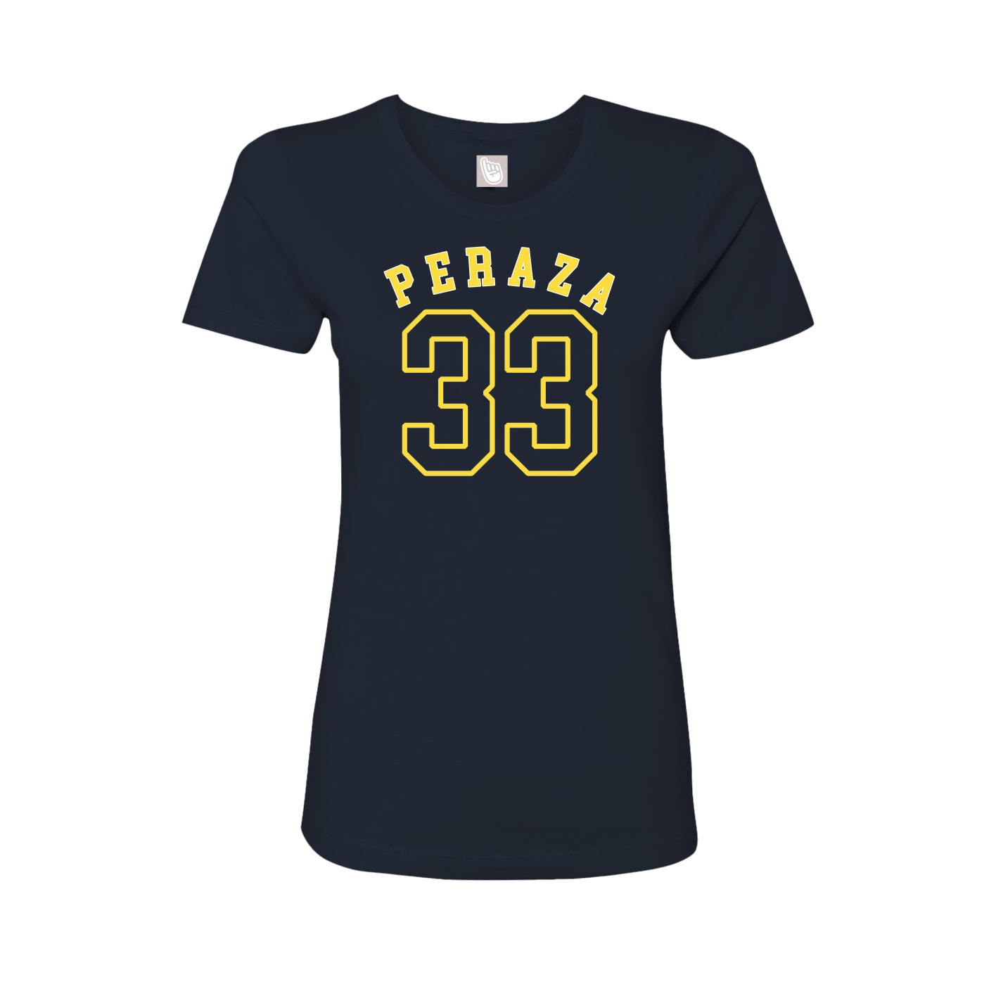 Fitted Women's Tee — Shirsey Arch in Navy
