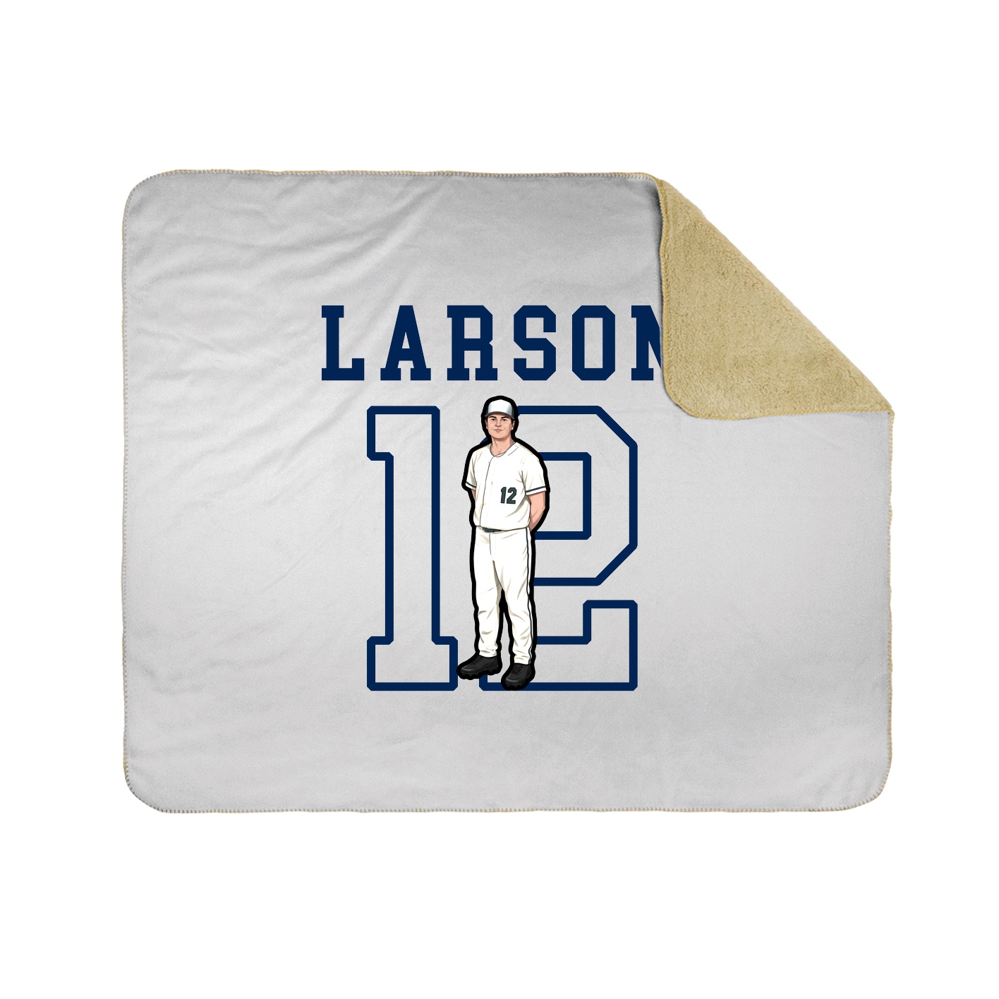 Throw Blanket — Shirsey in White