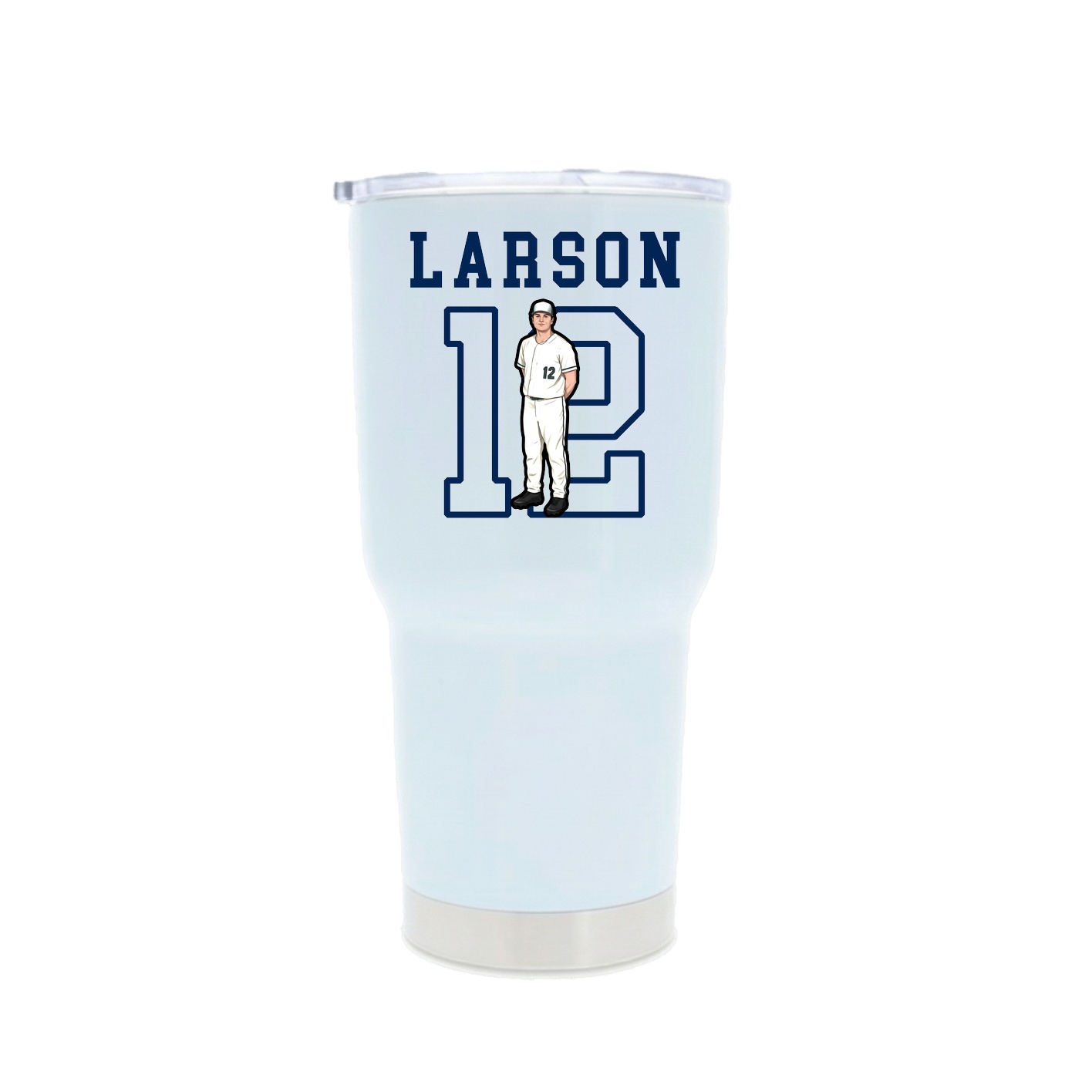 30oz Stainless Steel Tumbler — Shirsey in White