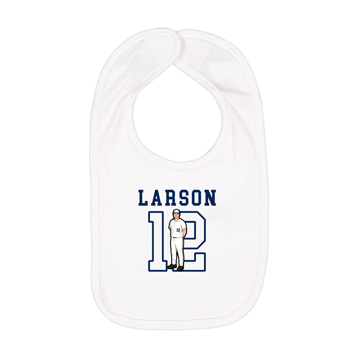 Infant Bib — Shirsey in White