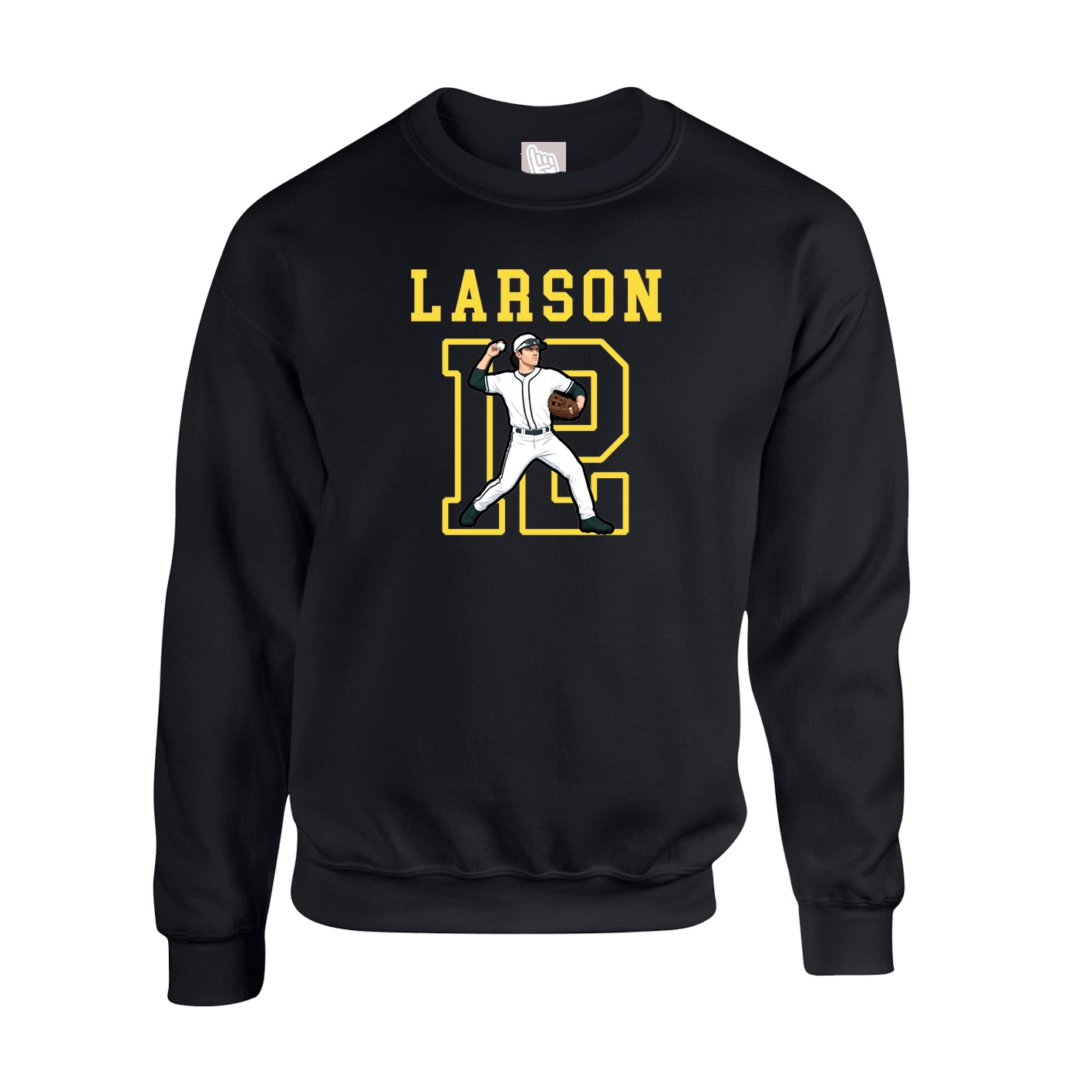 Fleece Crew — Shirsey in Black