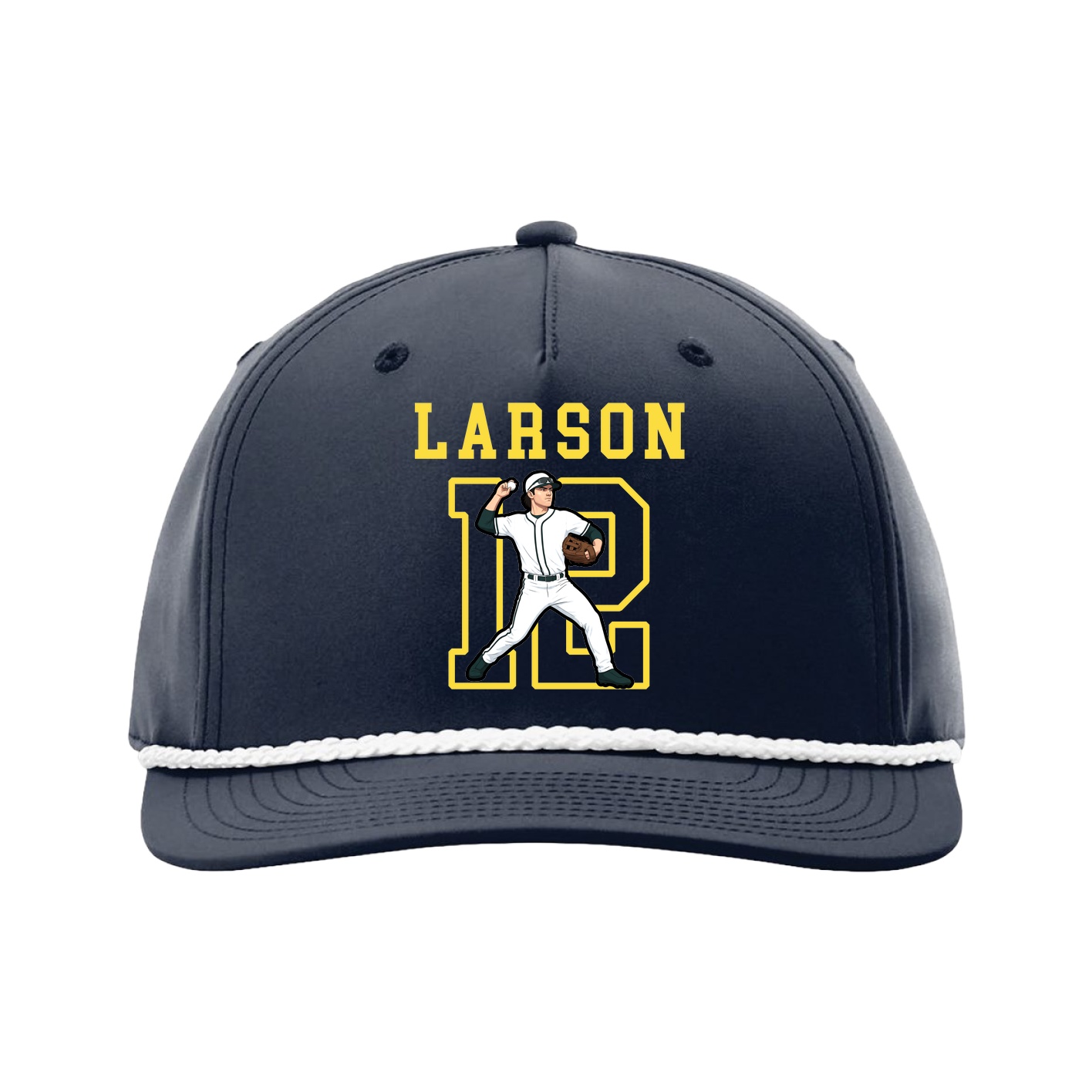Five-Panel Classic Rope Cap — Shirsey in Navy