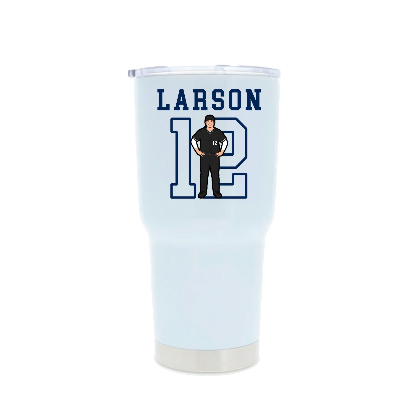 30oz Stainless Steel Tumbler — Shirsey in White