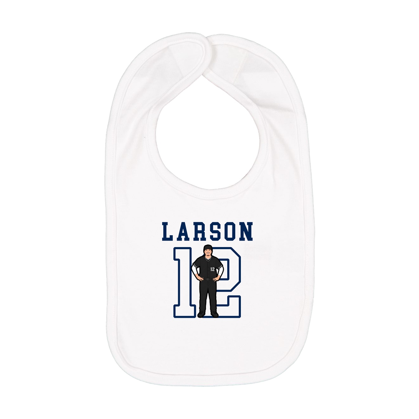 Infant Bib — Shirsey in White