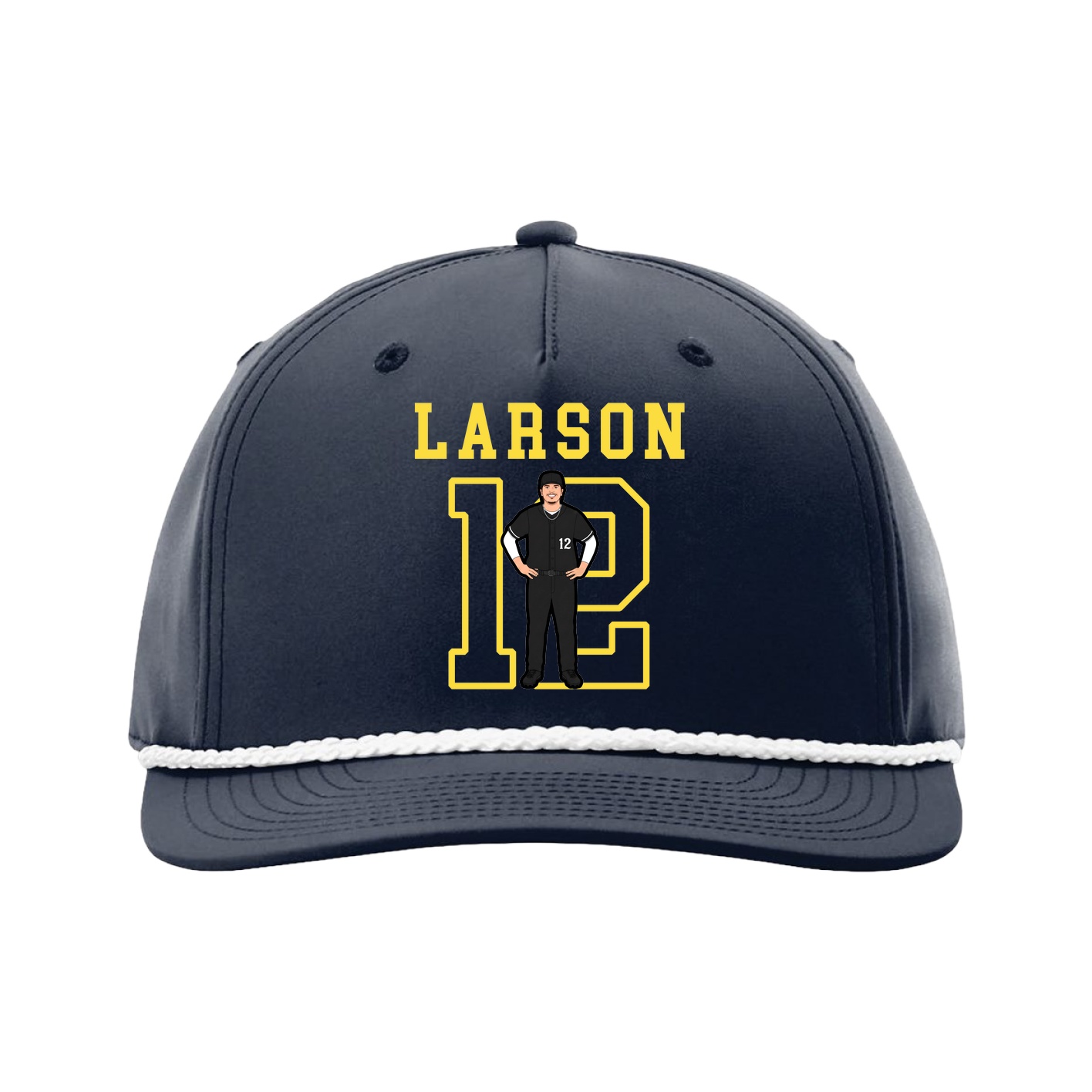 Five-Panel Classic Rope Cap — Shirsey in Navy