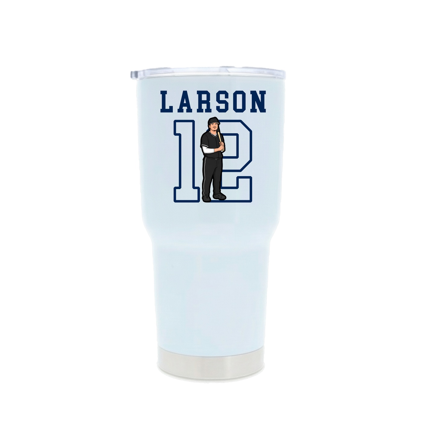 30oz Stainless Steel Tumbler — Shirsey in White