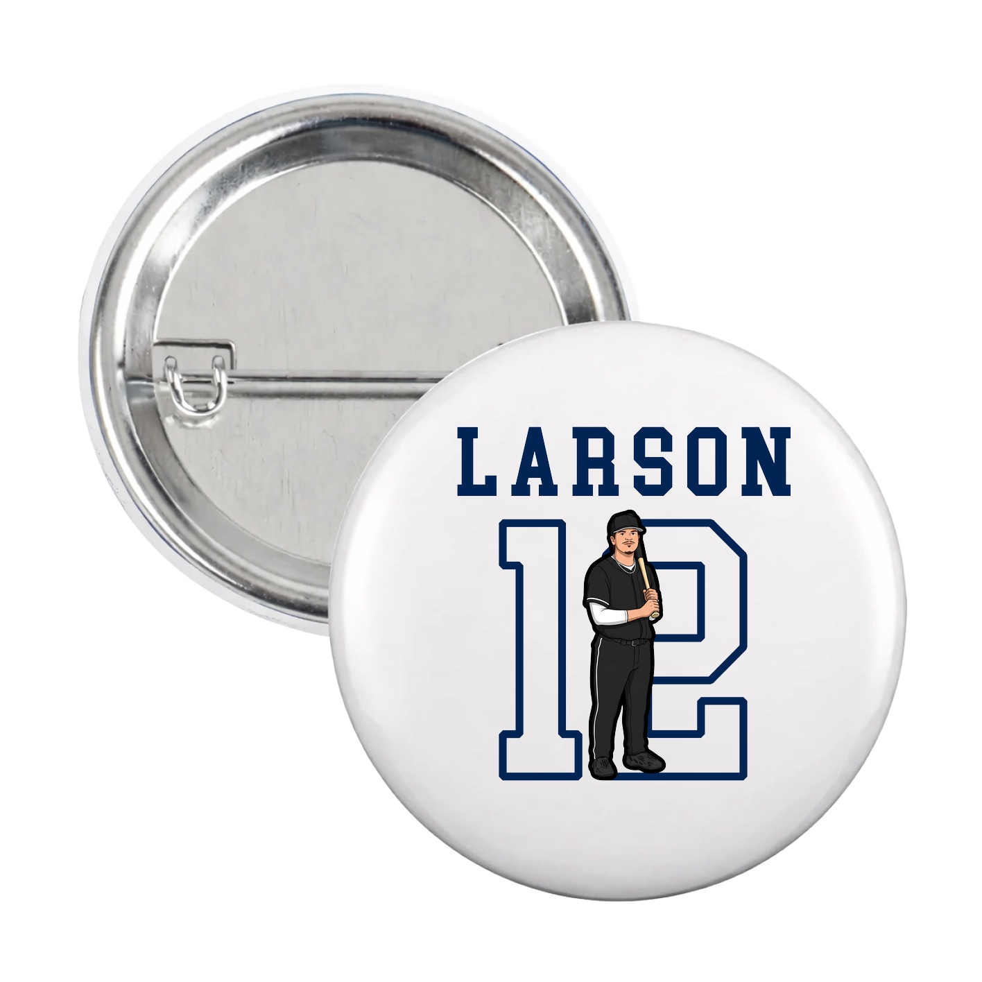 Game Day Button — Shirsey in White