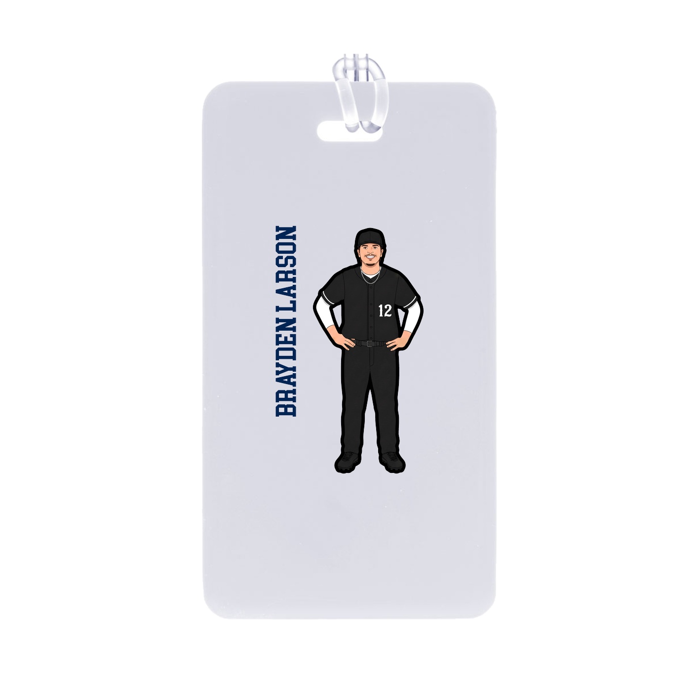 Bag Tag — Name Vertical in Classic