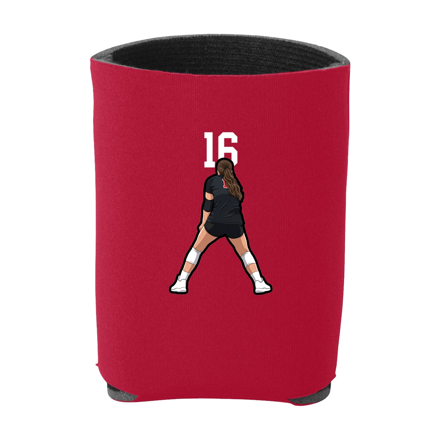 Can Holder — Number Top in Red