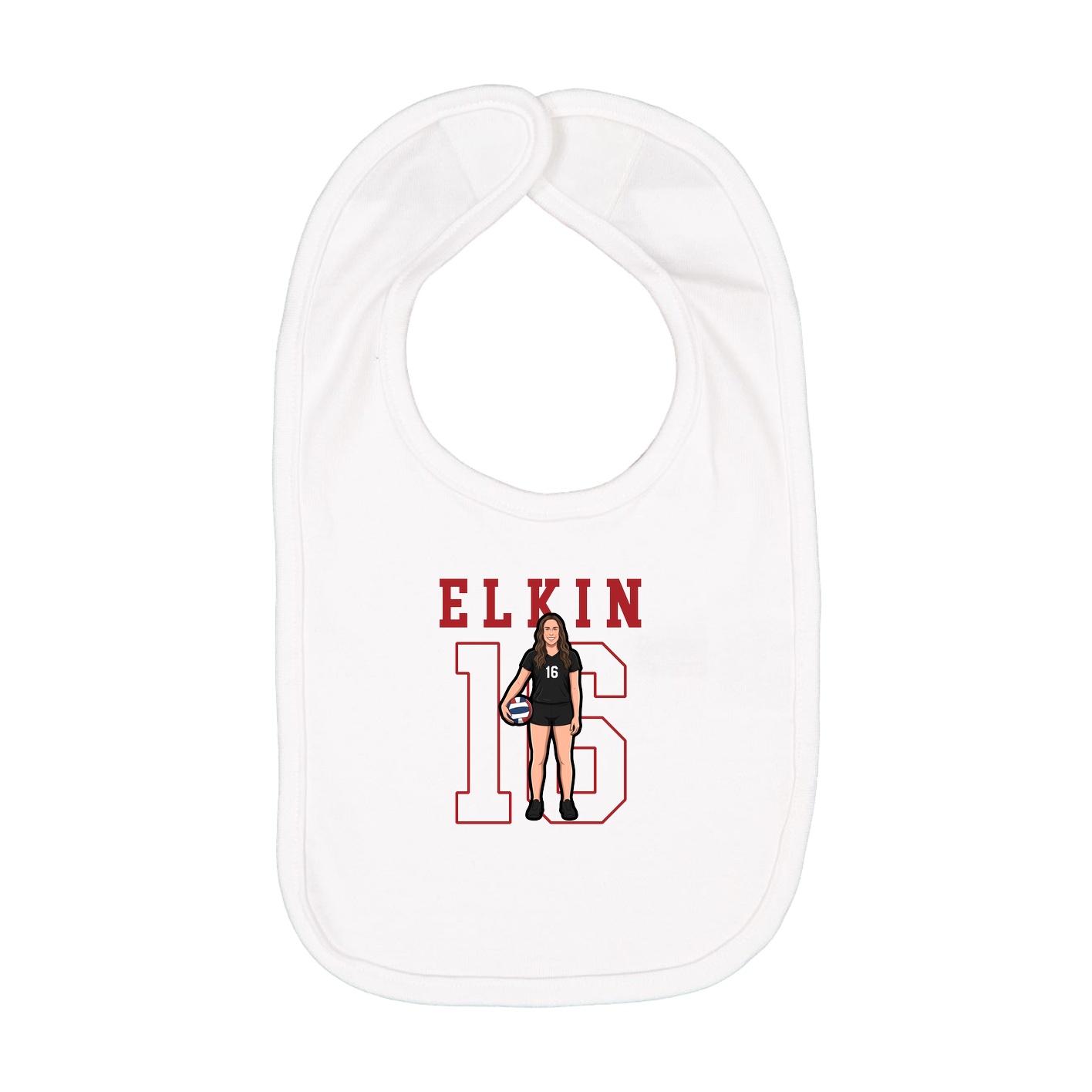Infant Bib — Shirsey in White