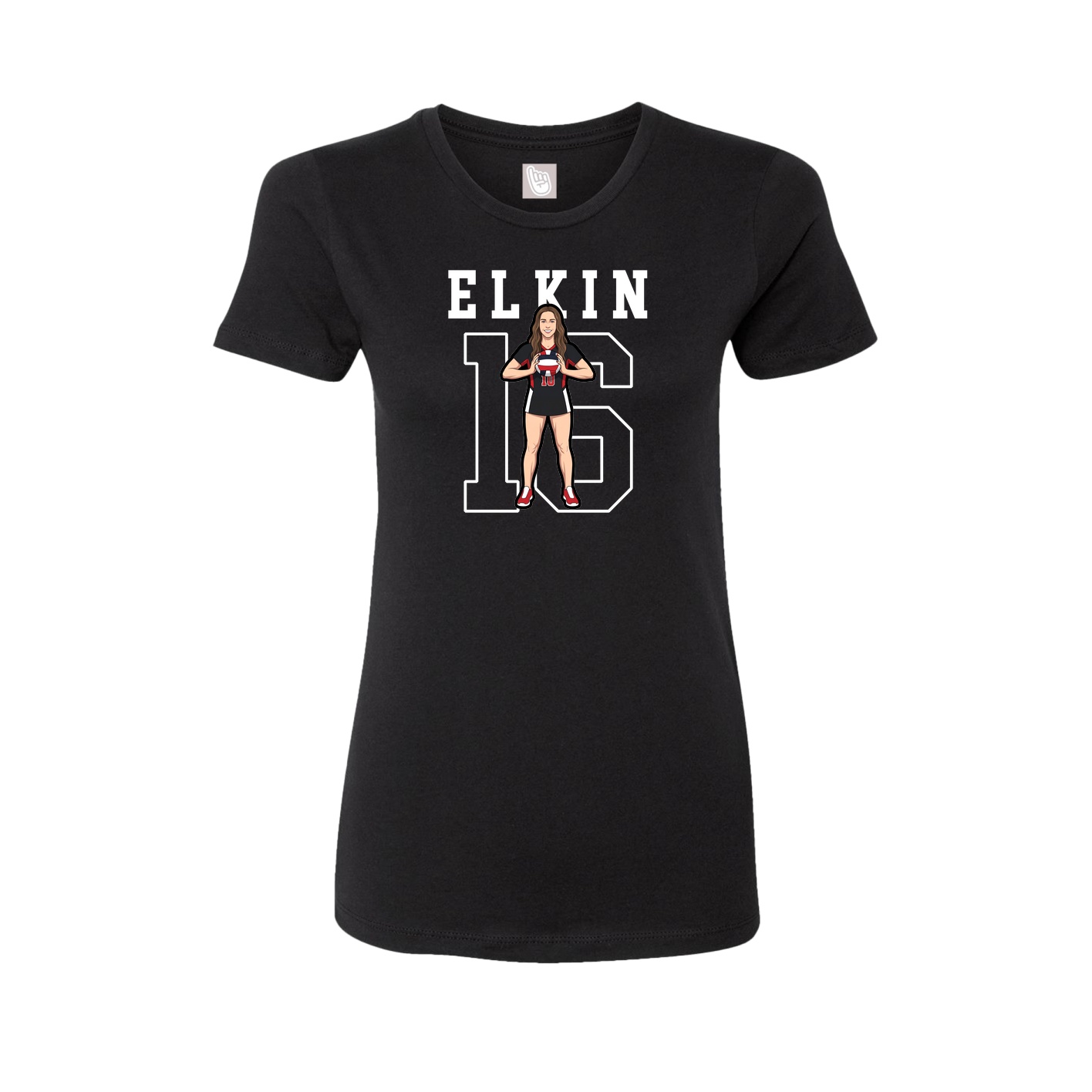 Fitted Women's Tee — Shirsey in Black
