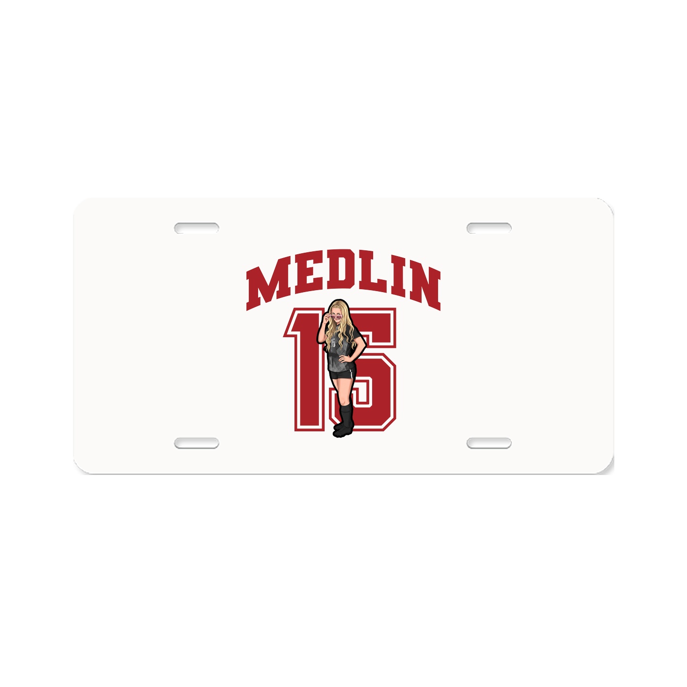 License Plate — Number in Classic