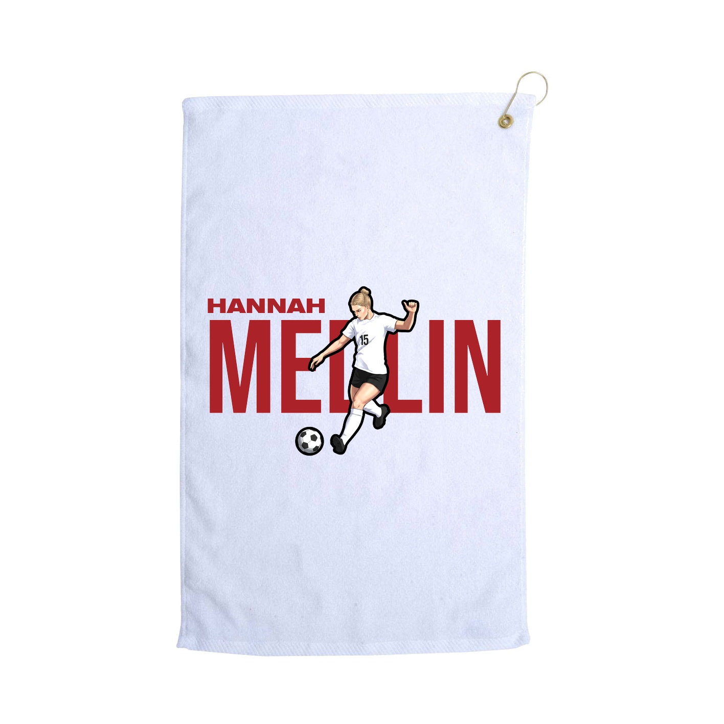 Golf Towel — Player Name in White